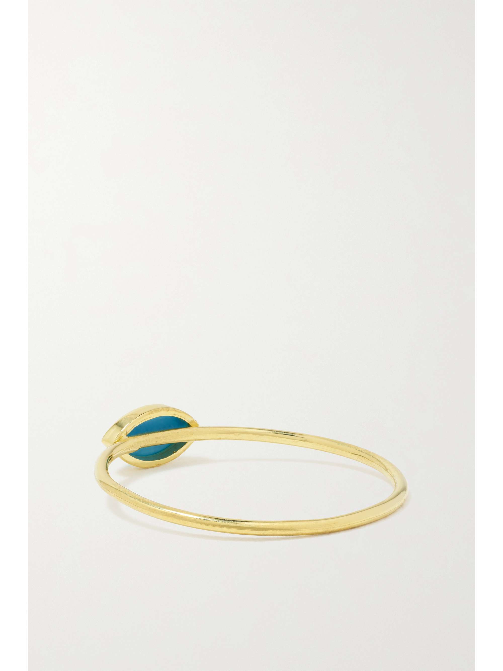 JENNIFER MEYER 18-karat gold turquoise ring