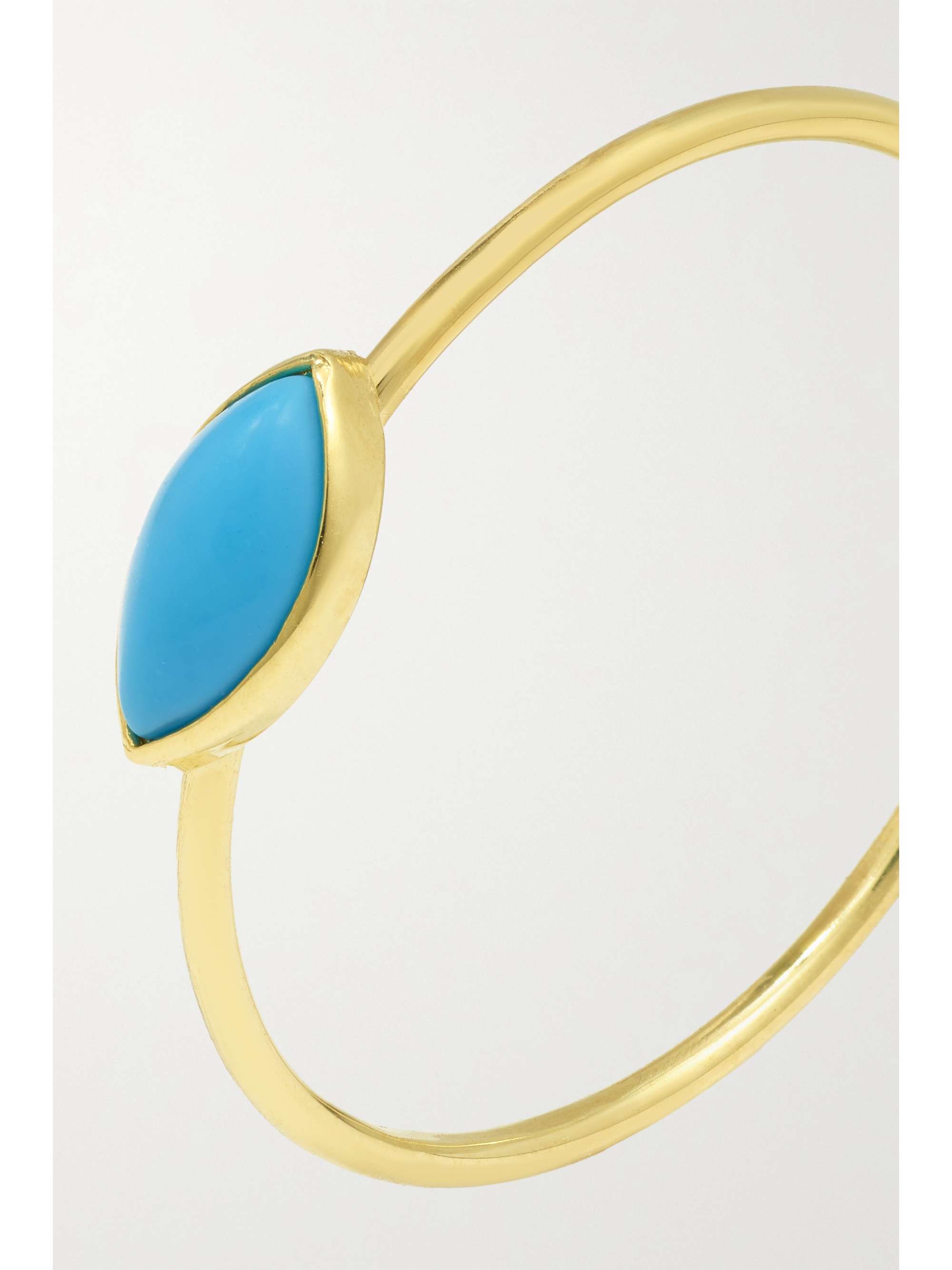 JENNIFER MEYER 18-karat gold turquoise ring