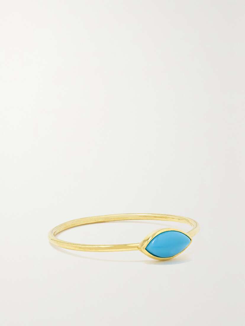 Jennifer Meyer 18-karat Gold Turquoise Ring