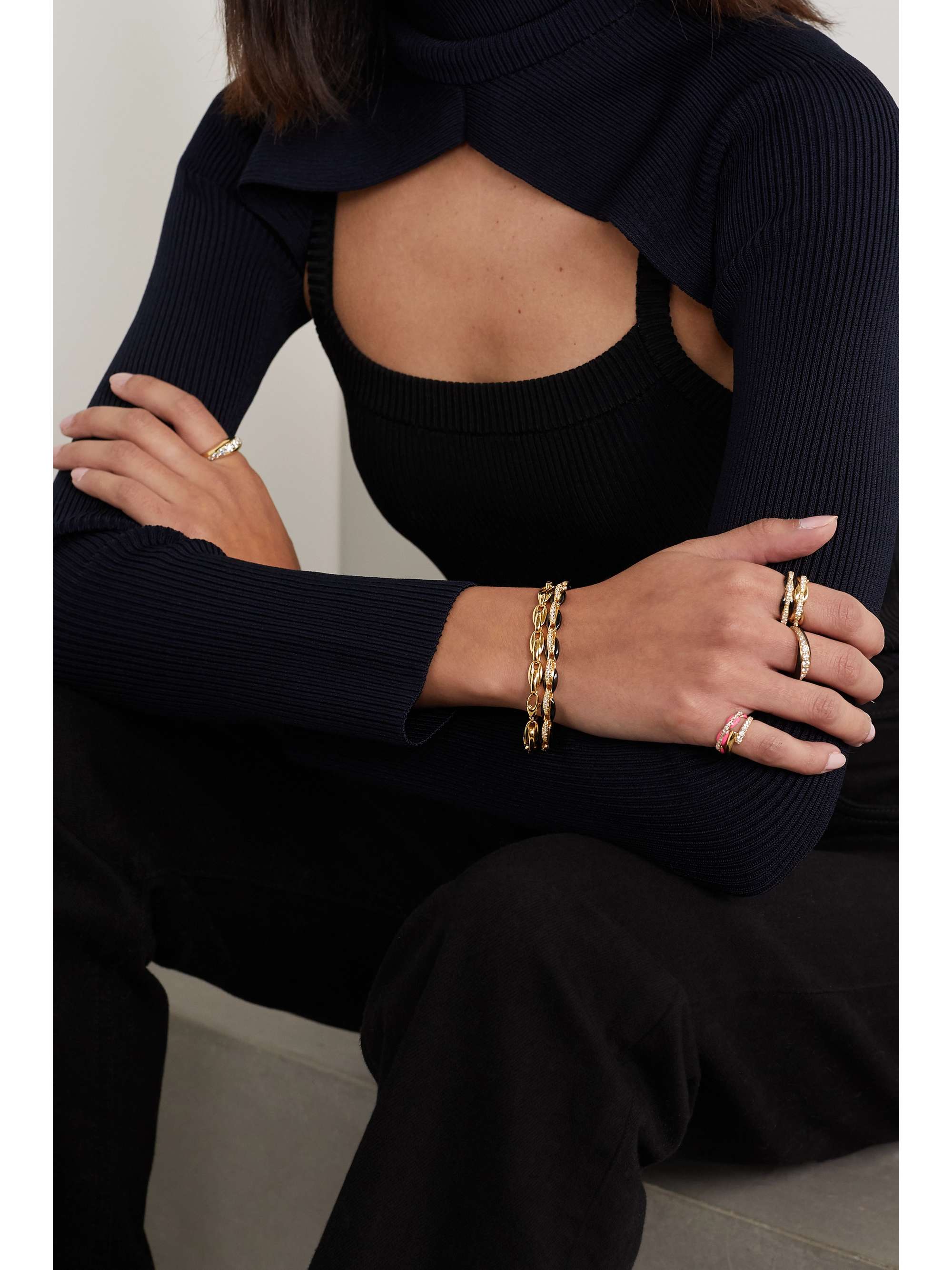 MELISSA KAYE Ada 18-karat gold bracelet