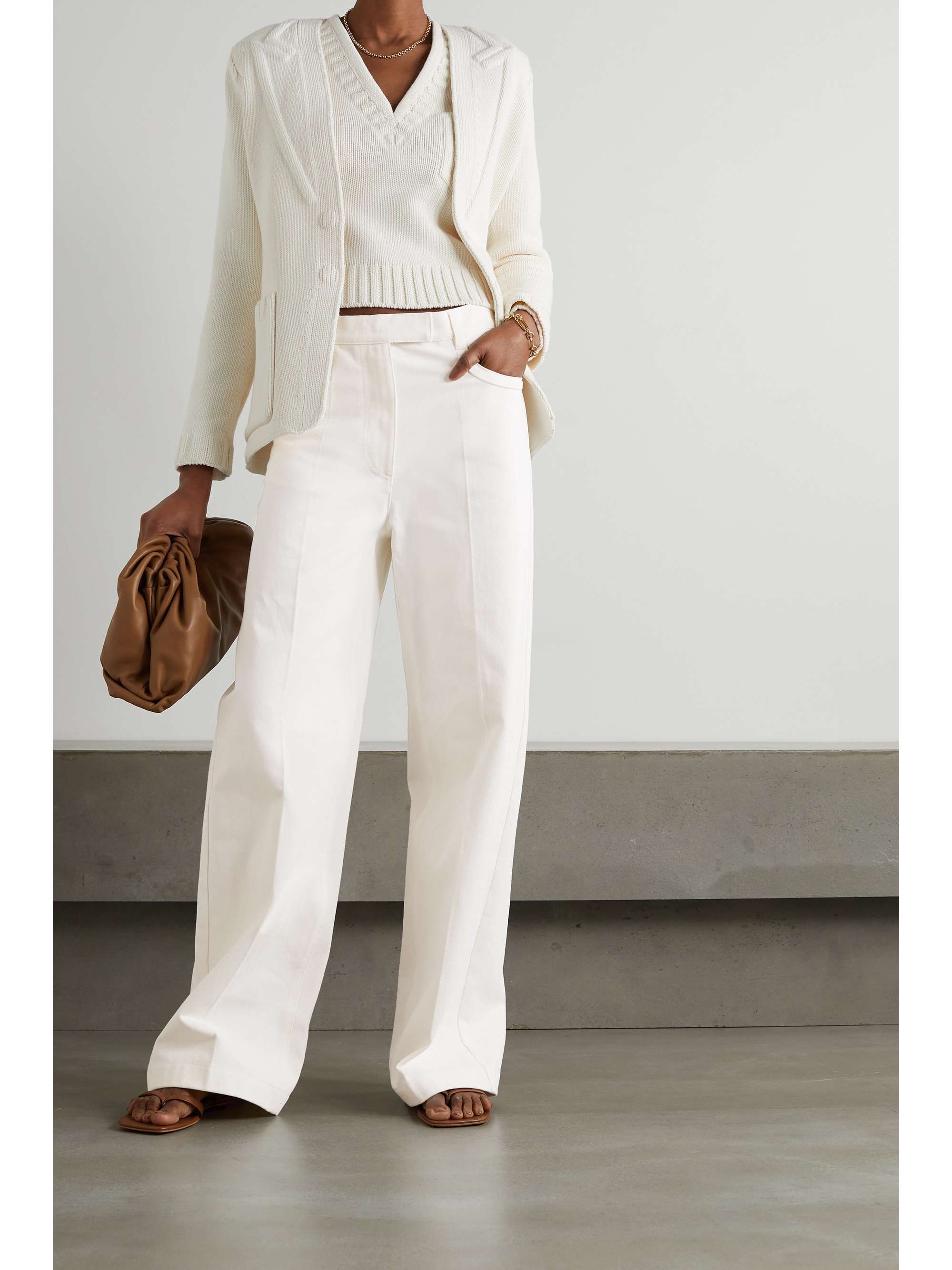 white fendi pants