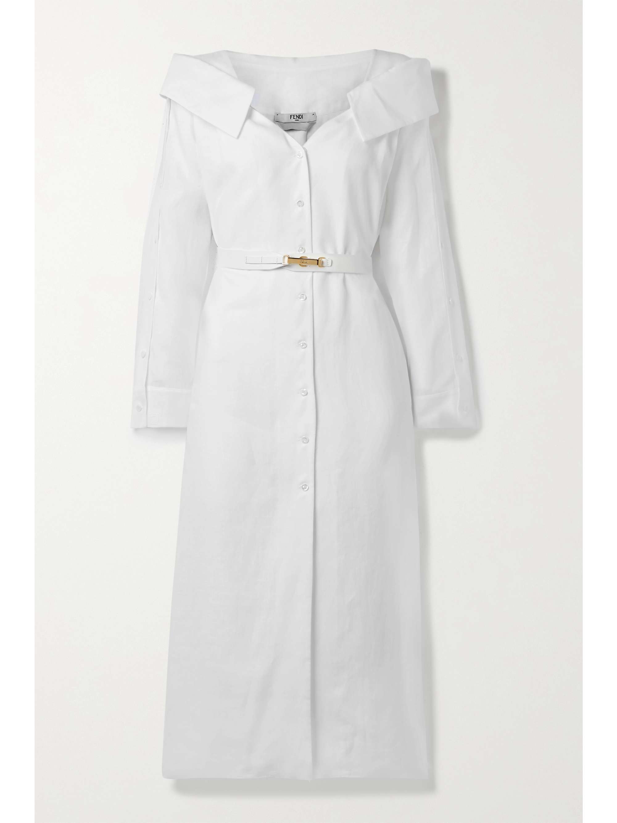 linen long shirt dress