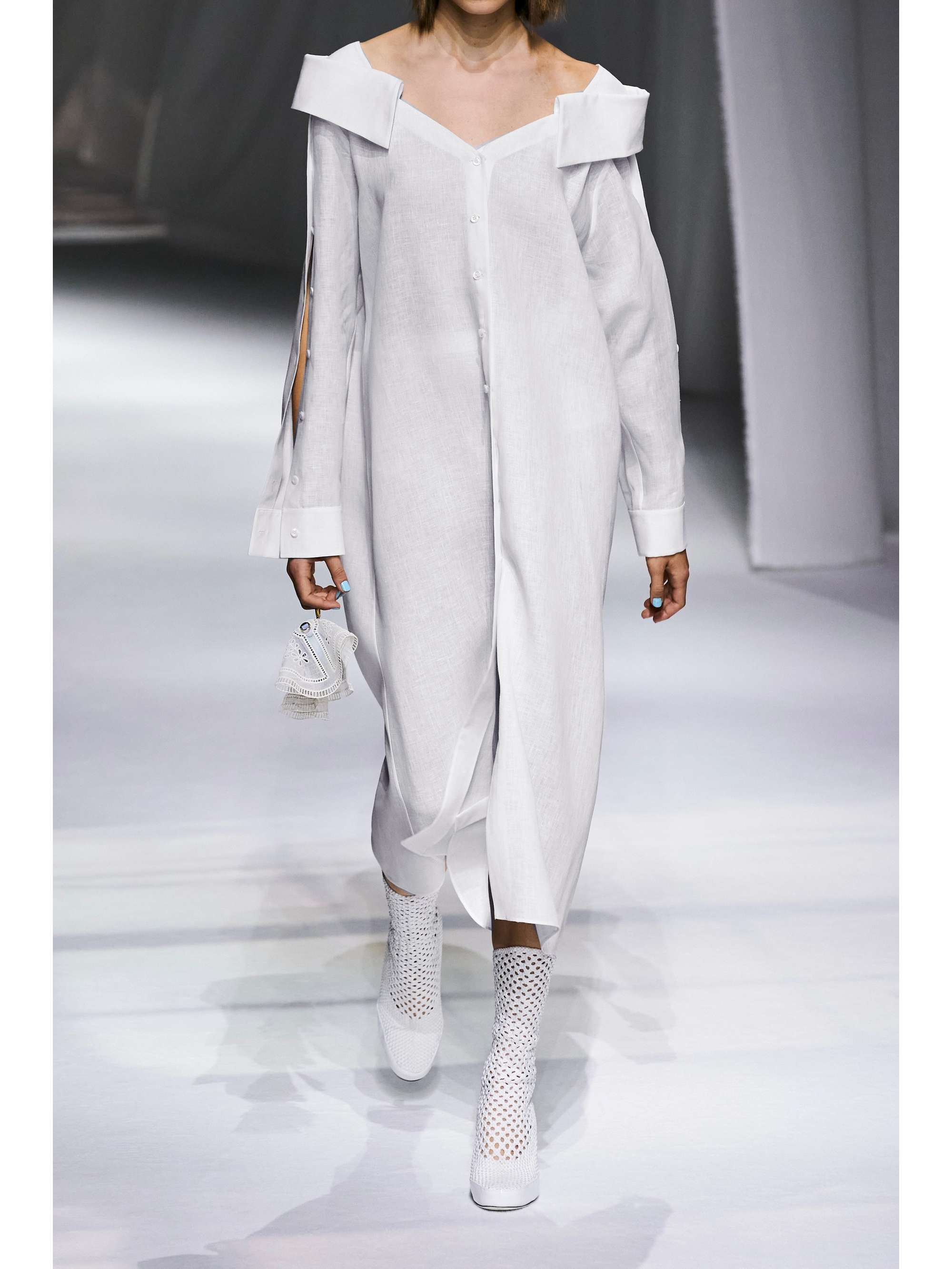 fendi off the shoulder dress