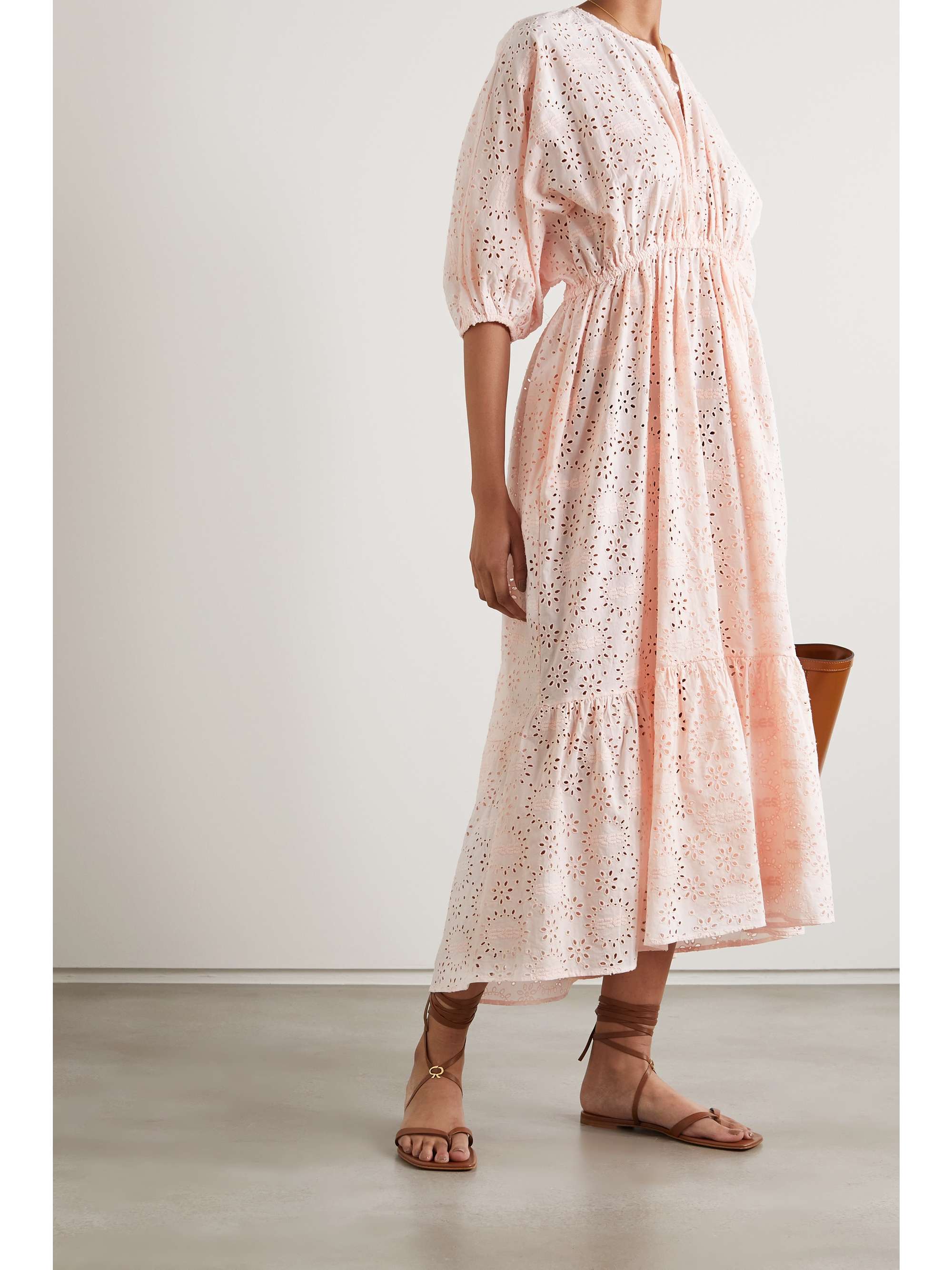 broderie anglaise cotton dress