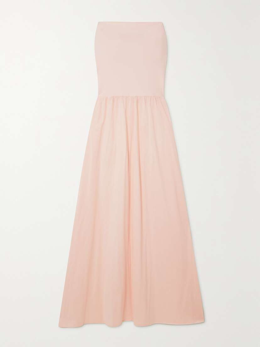 Eres Zephyr Ankara Convertible Cotton And Stretch-jersey Maxi Dress