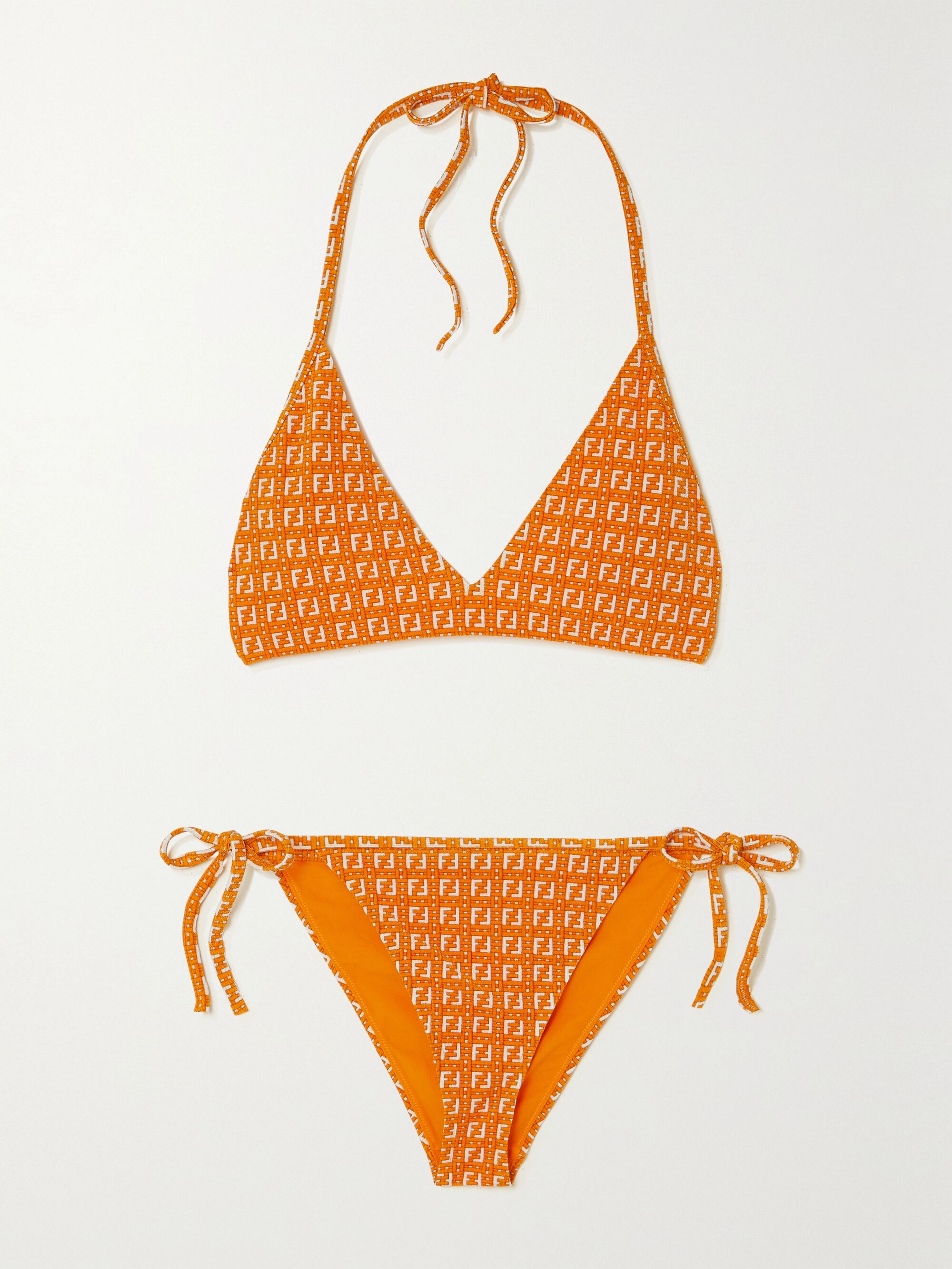 orange fendi bikini