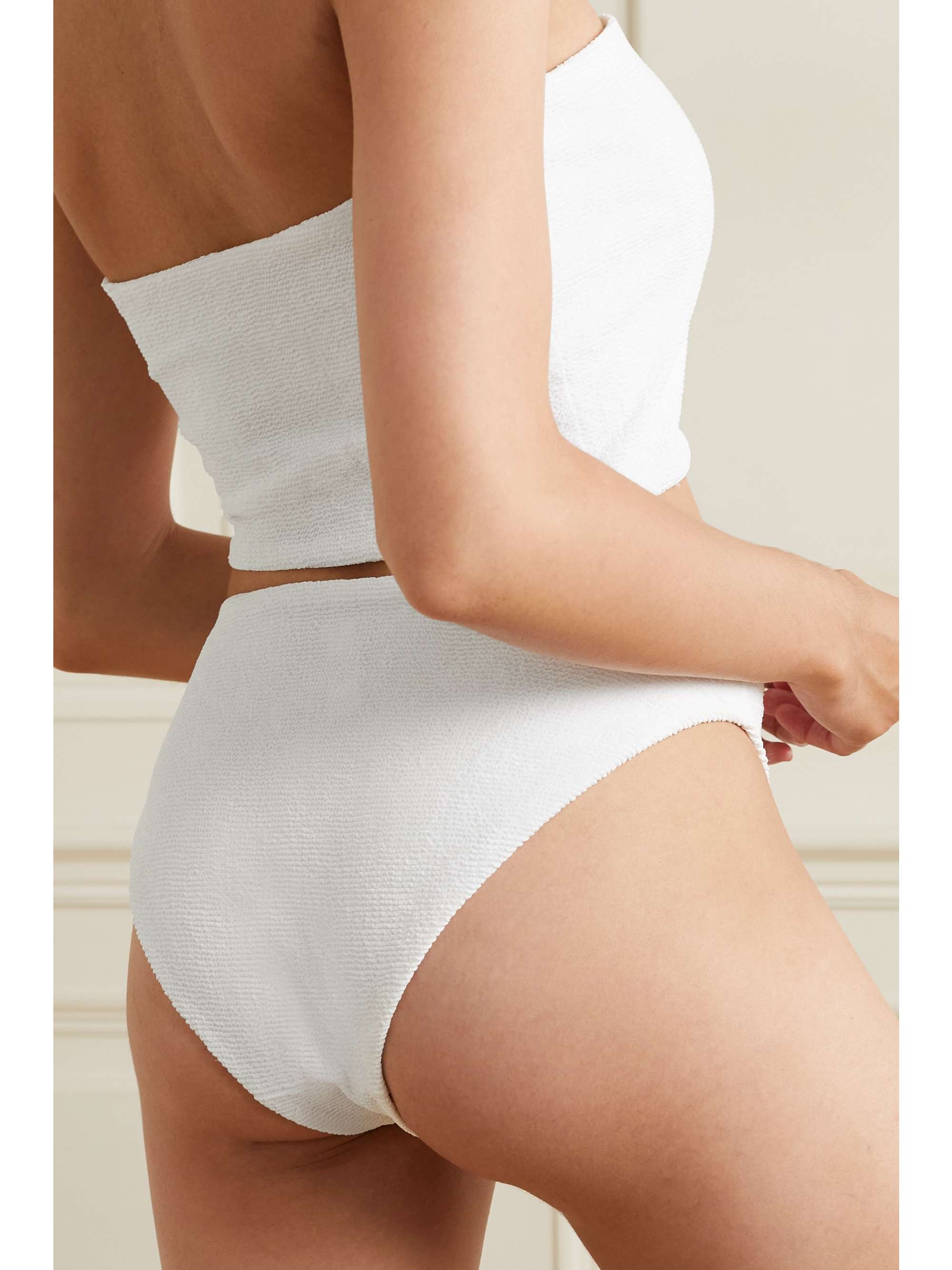 SKIN The Leni seersucker bikini briefs