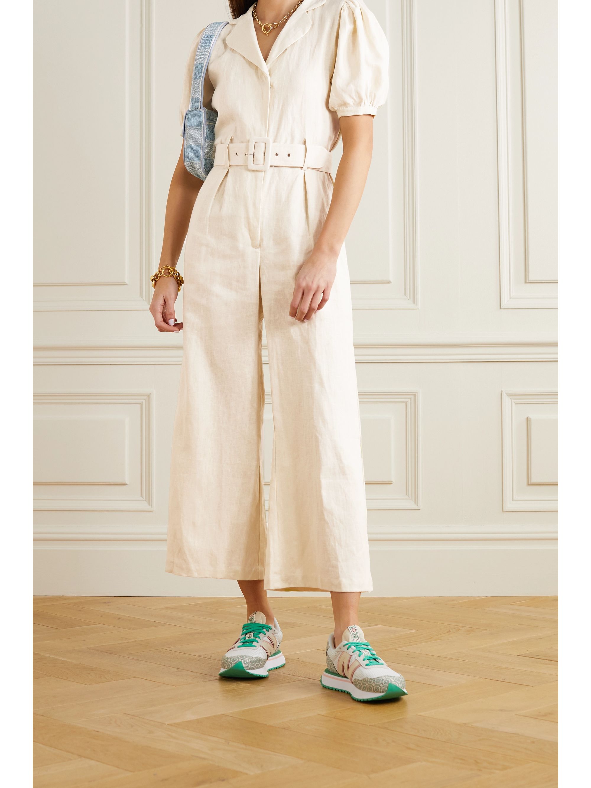 Faithfull the brand linen jumpsuit Clearance