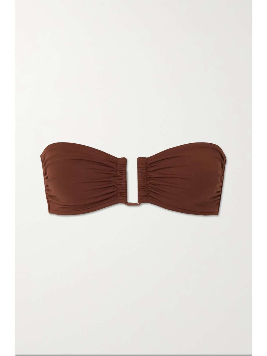 Bandeau Bikini Top Brown