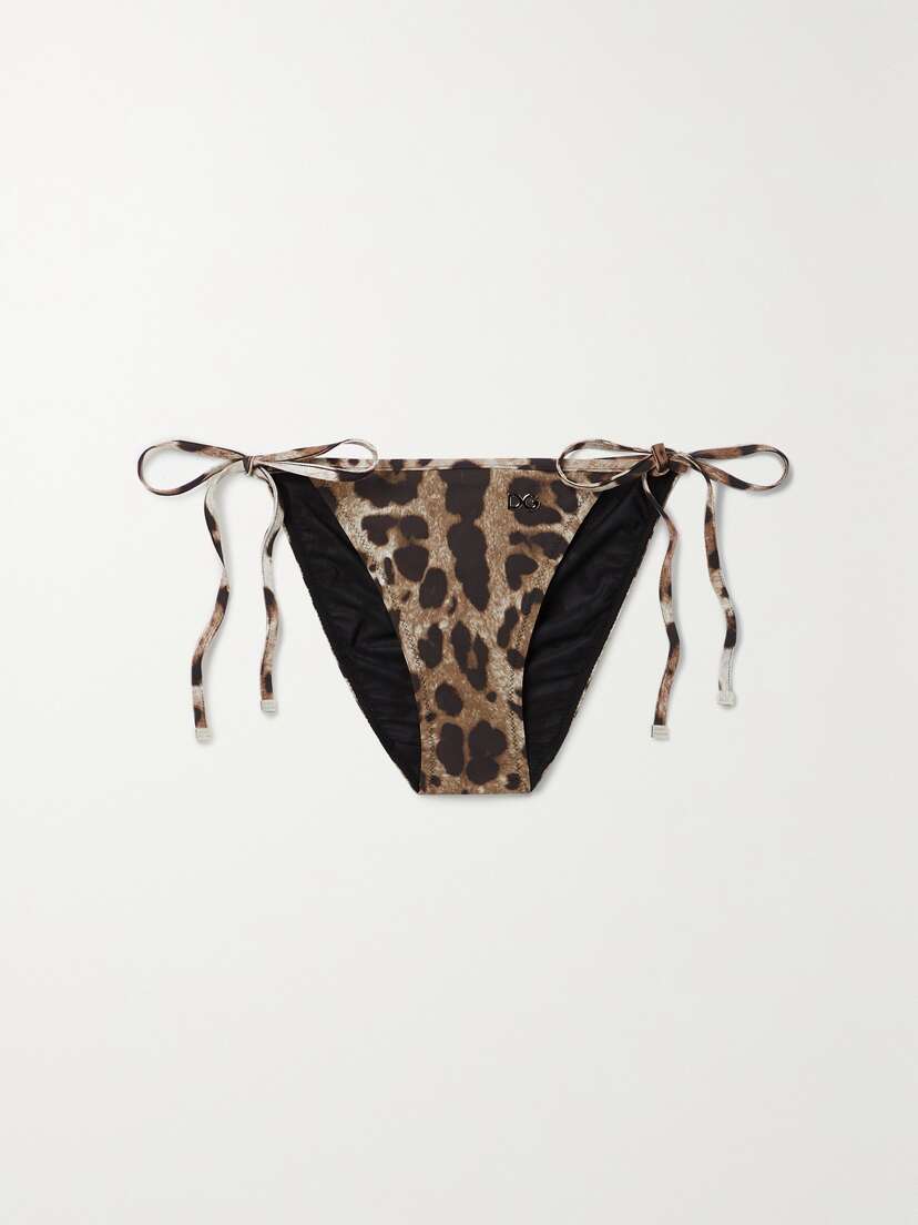 Dolce & Gabbana Leopard-print Bikini Briefs