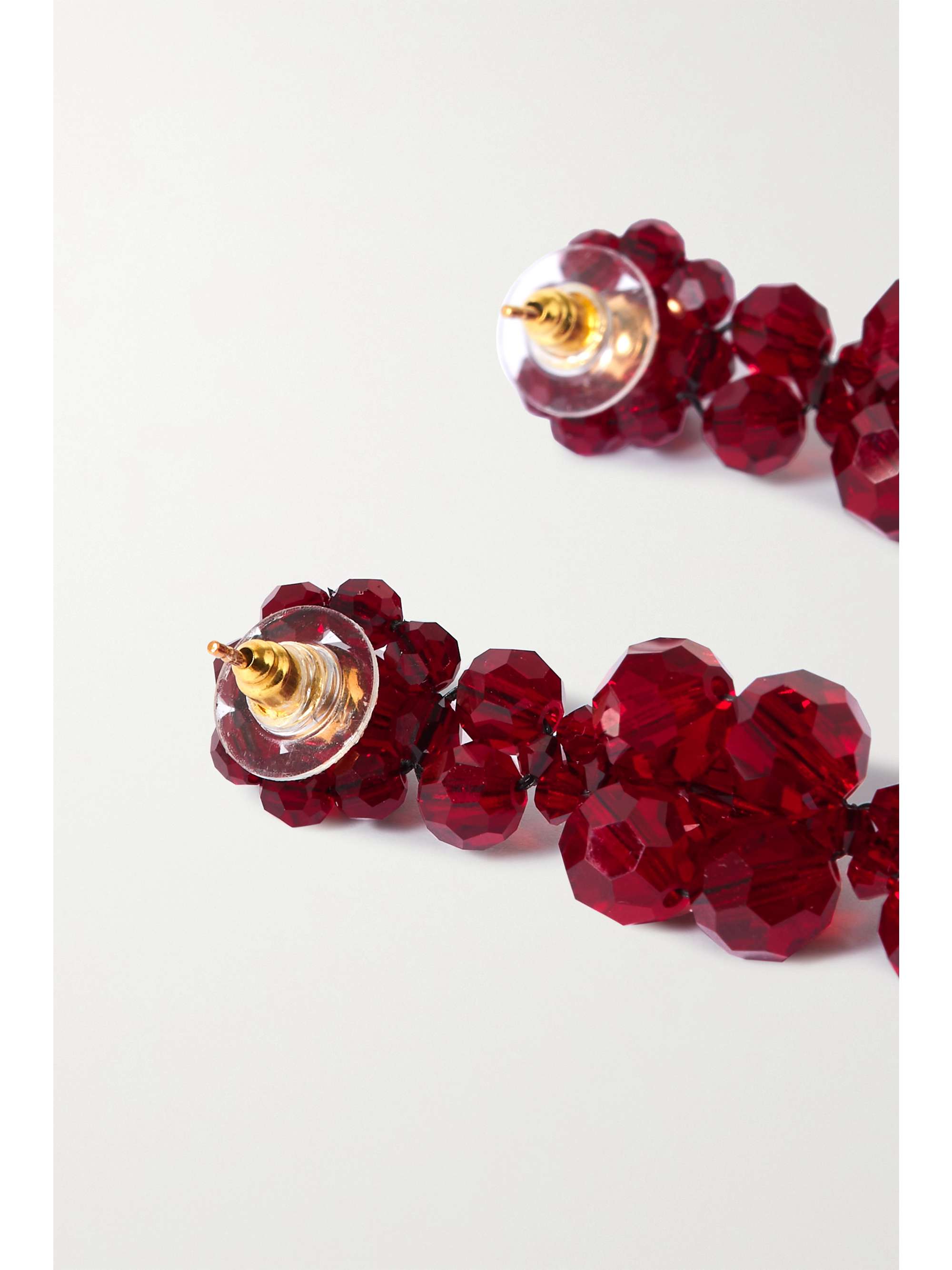 SIMONE ROCHA Gold-tone crystal earrings