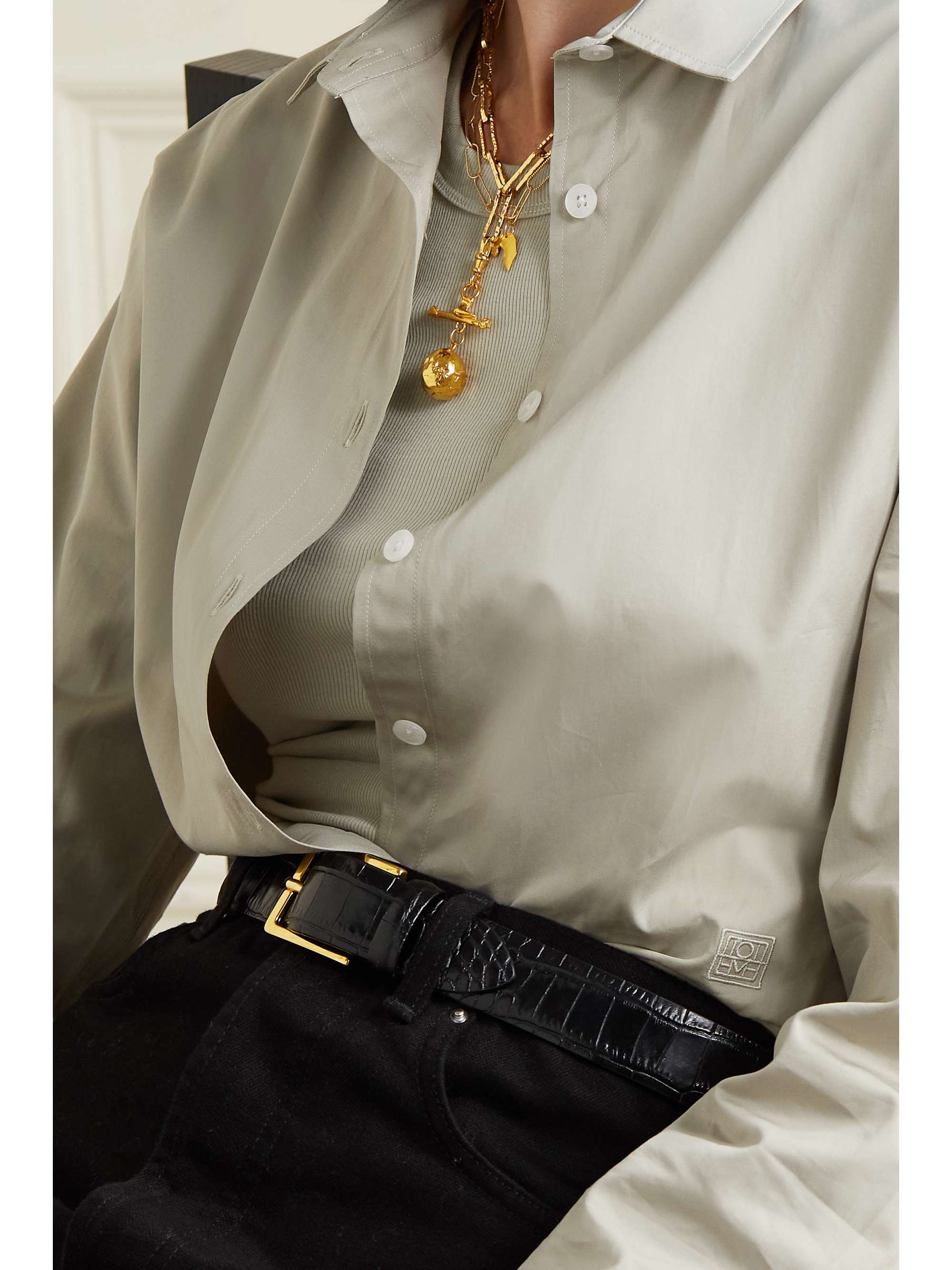 ALIGHIERI L'Aura Chapter III gold-plated necklace