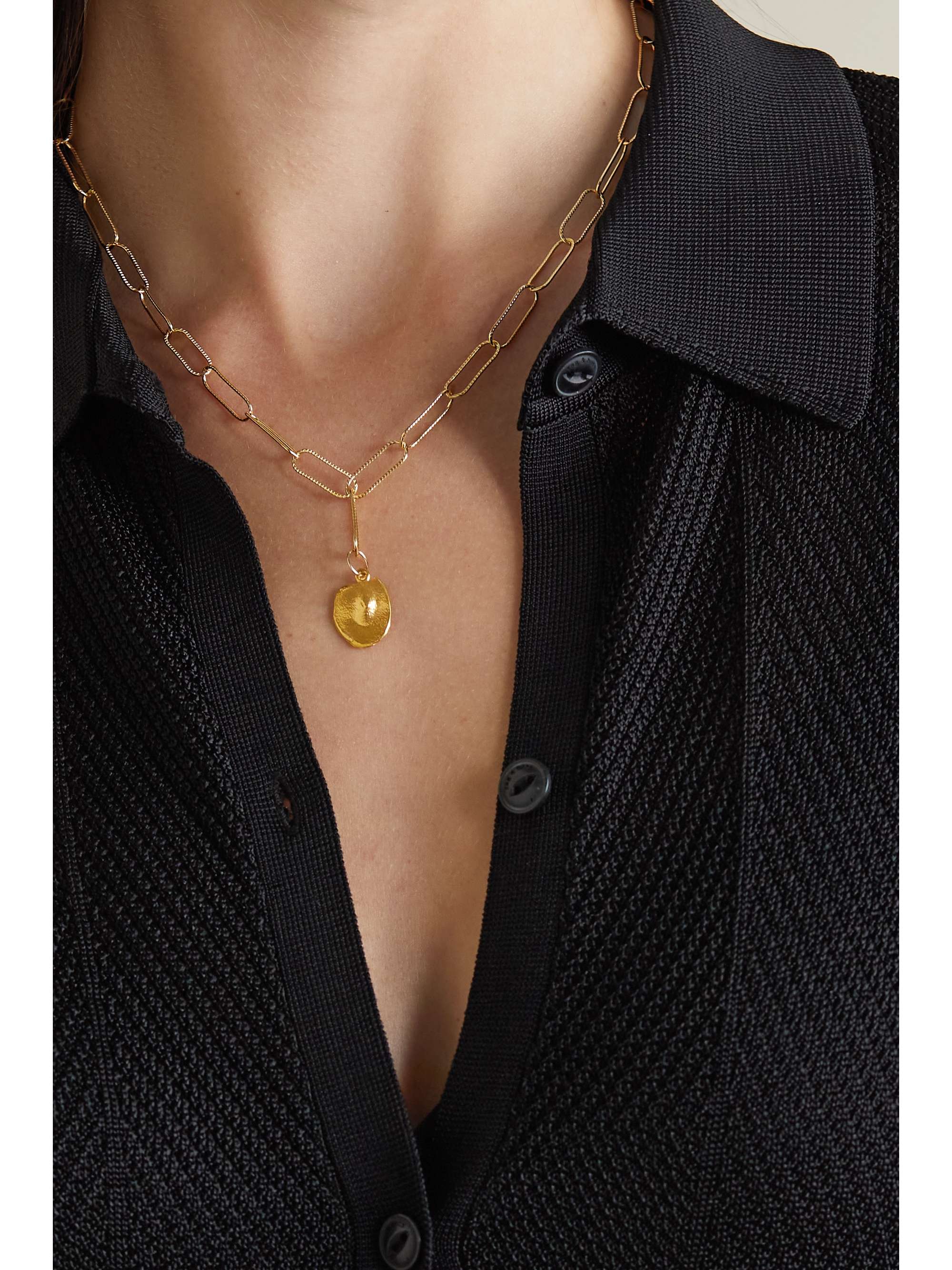 ALIGHIERI Baby Sinking Stars gold-plated necklace