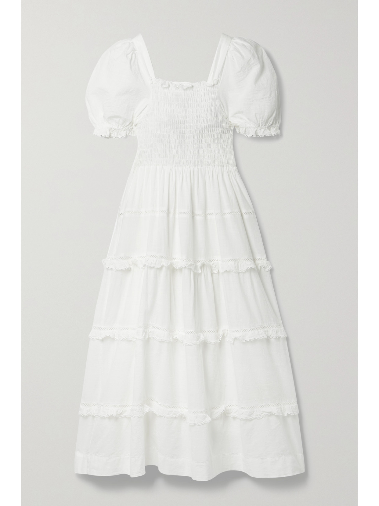 white net frock design