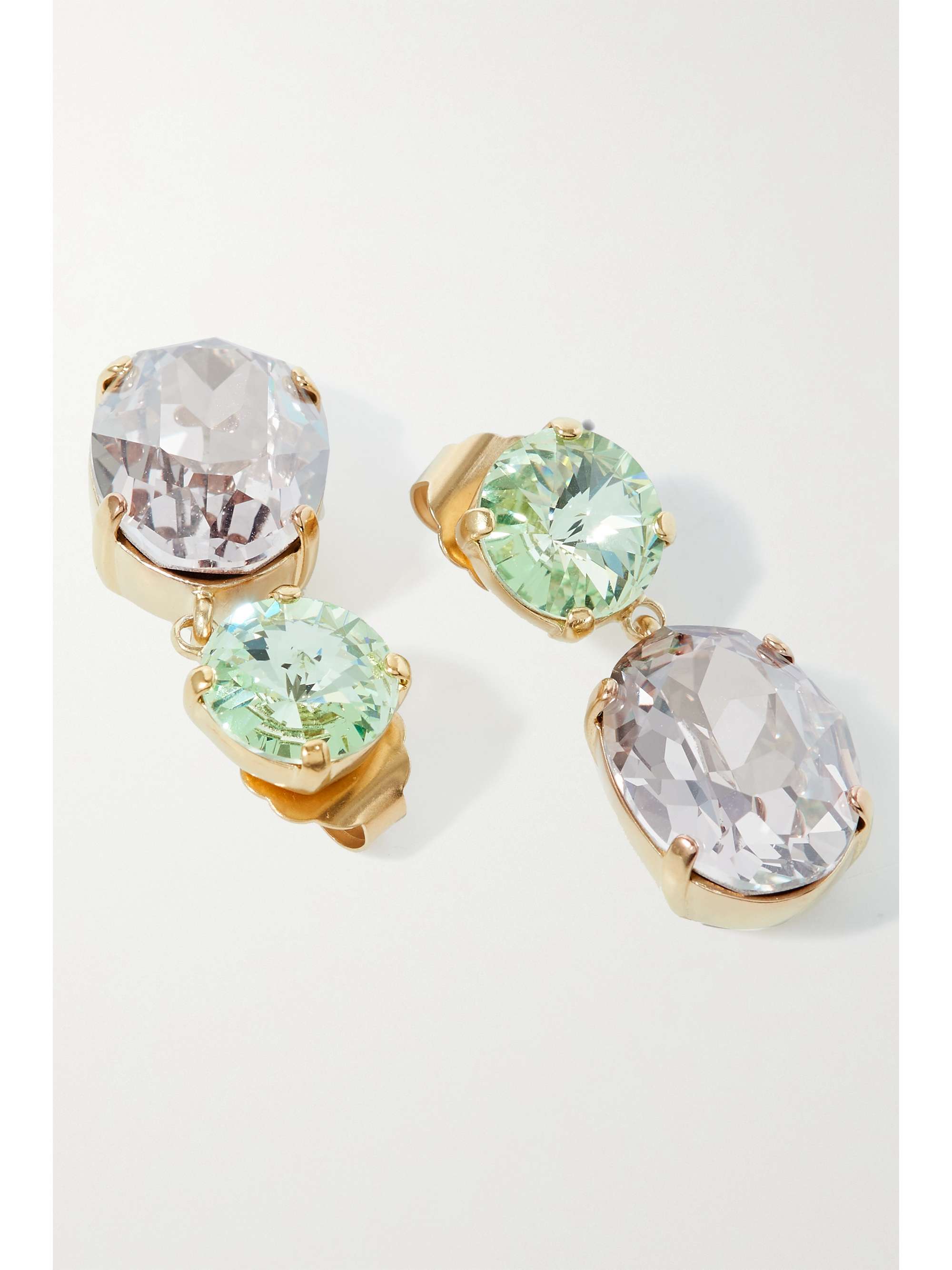 ROXANNE ASSOULIN Hip-Hop But Not gold-tone crystal earrings