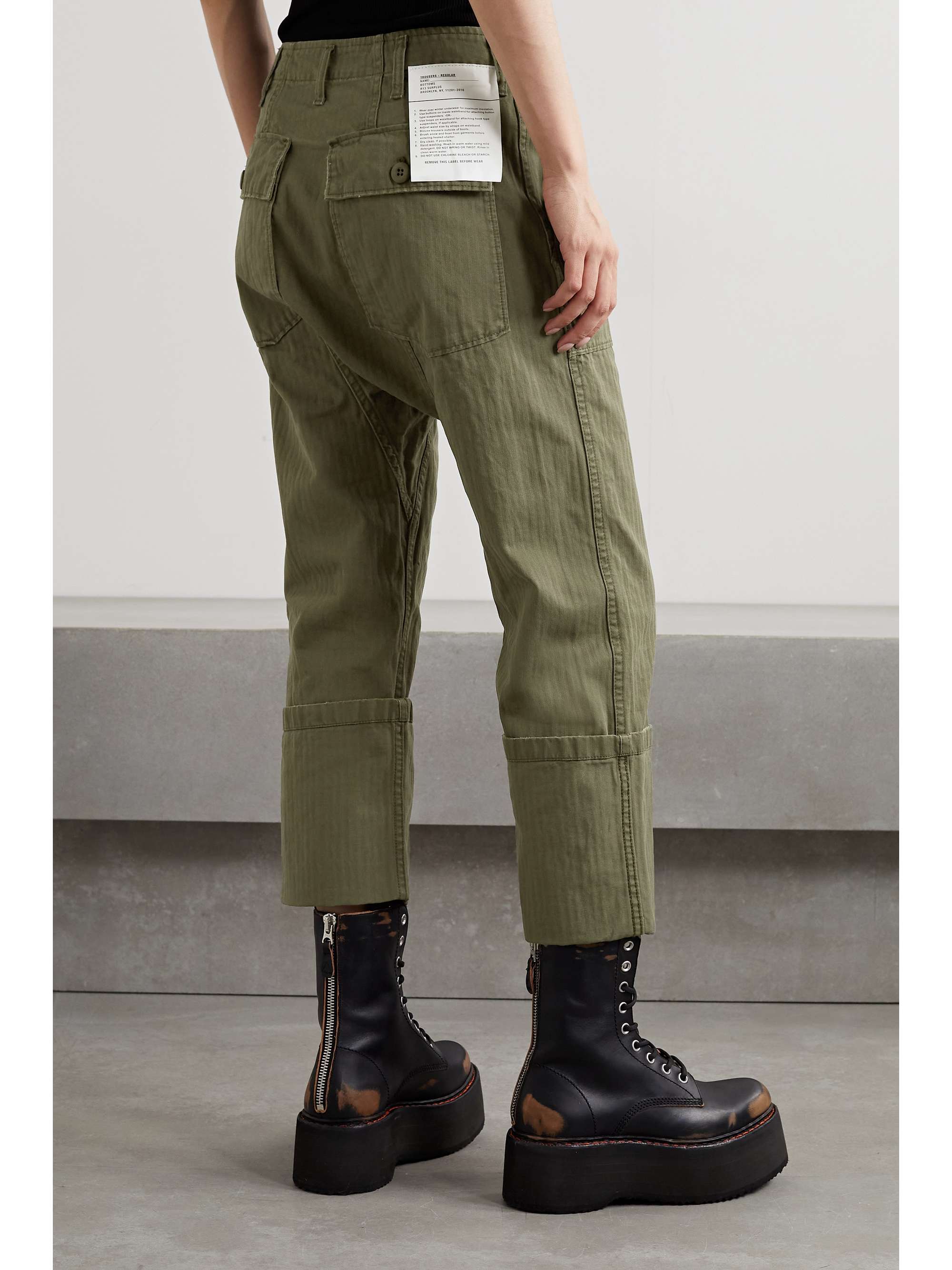 R13 Utility cropped cotton pants