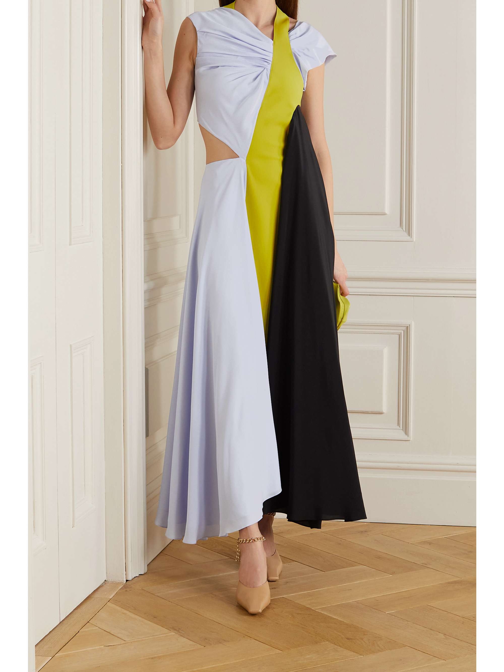 silk crepe de chine dress | NINA RICCI 
