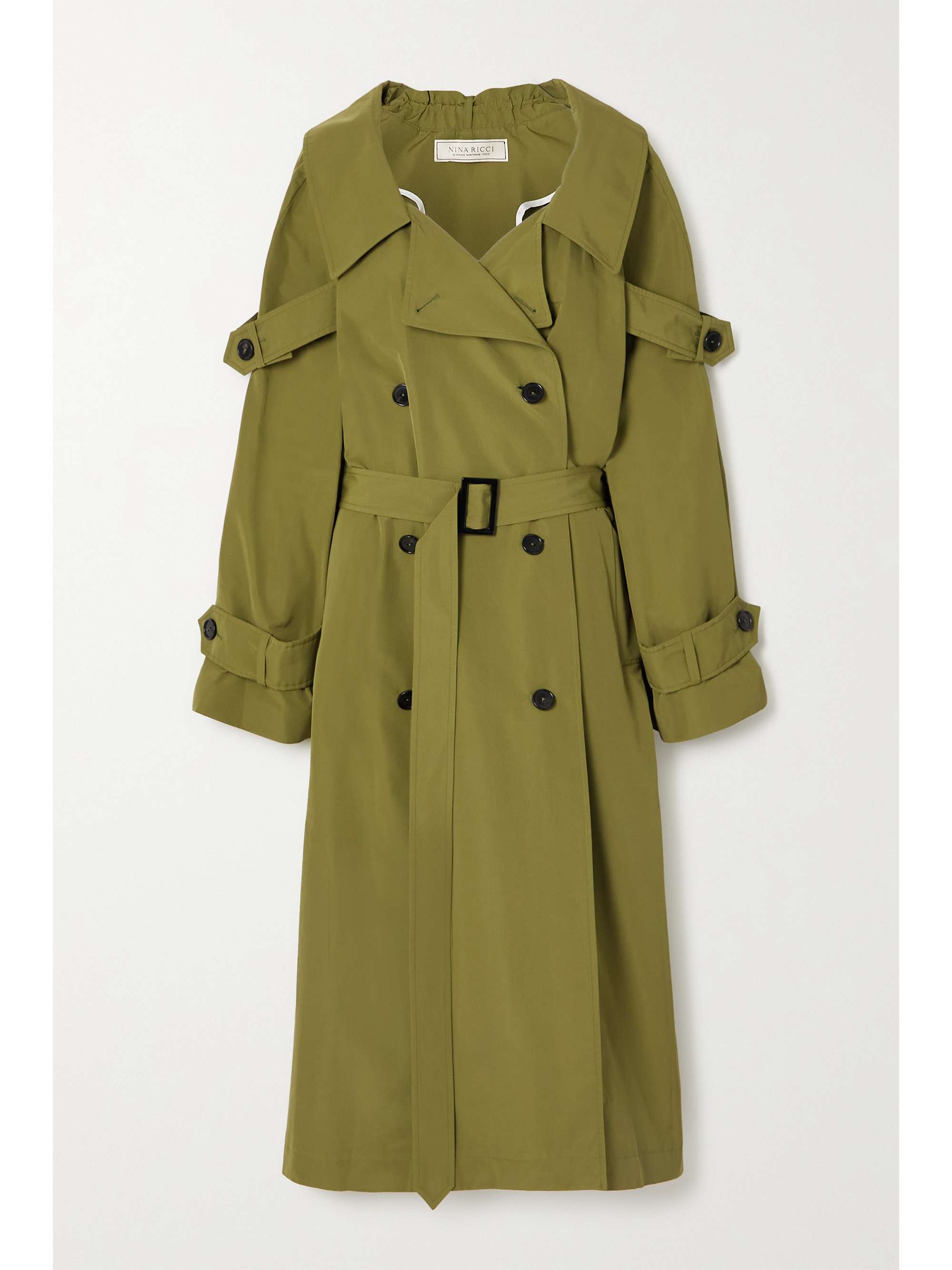 green canvas coat