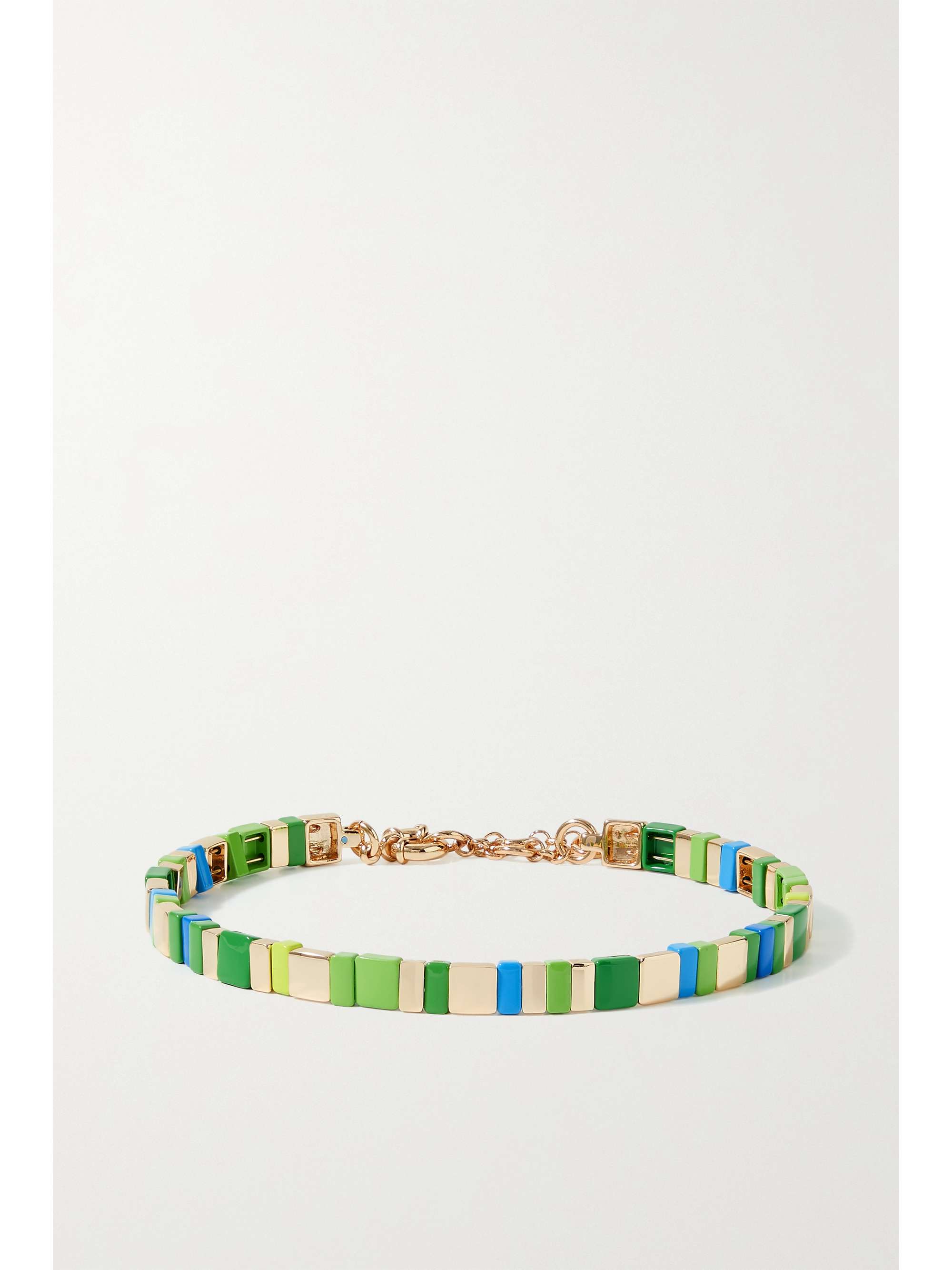 ROXANNE ASSOULIN Enamel and gold-tone choker