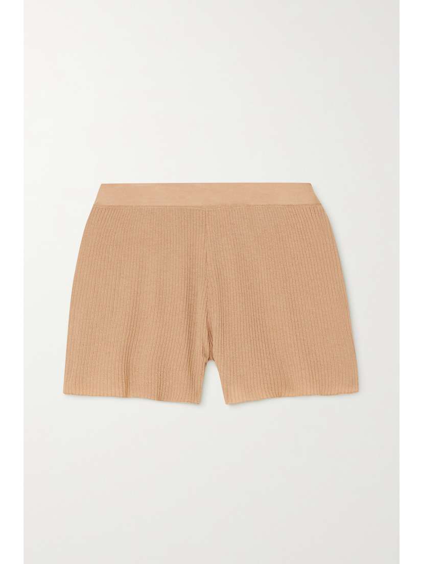 Sablyn Gia Ribbed Cashmere Shorts