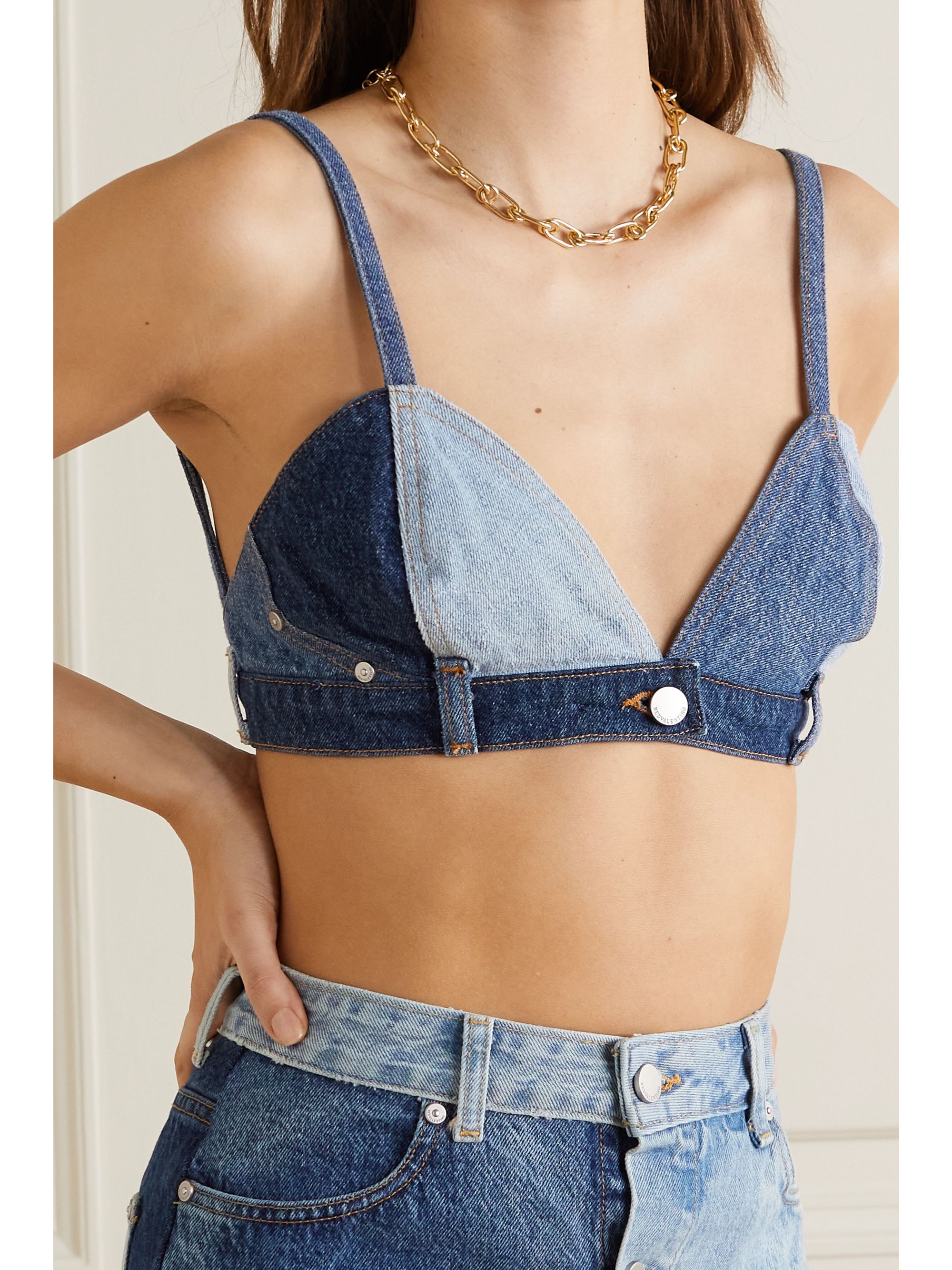Denim bralette Clearance