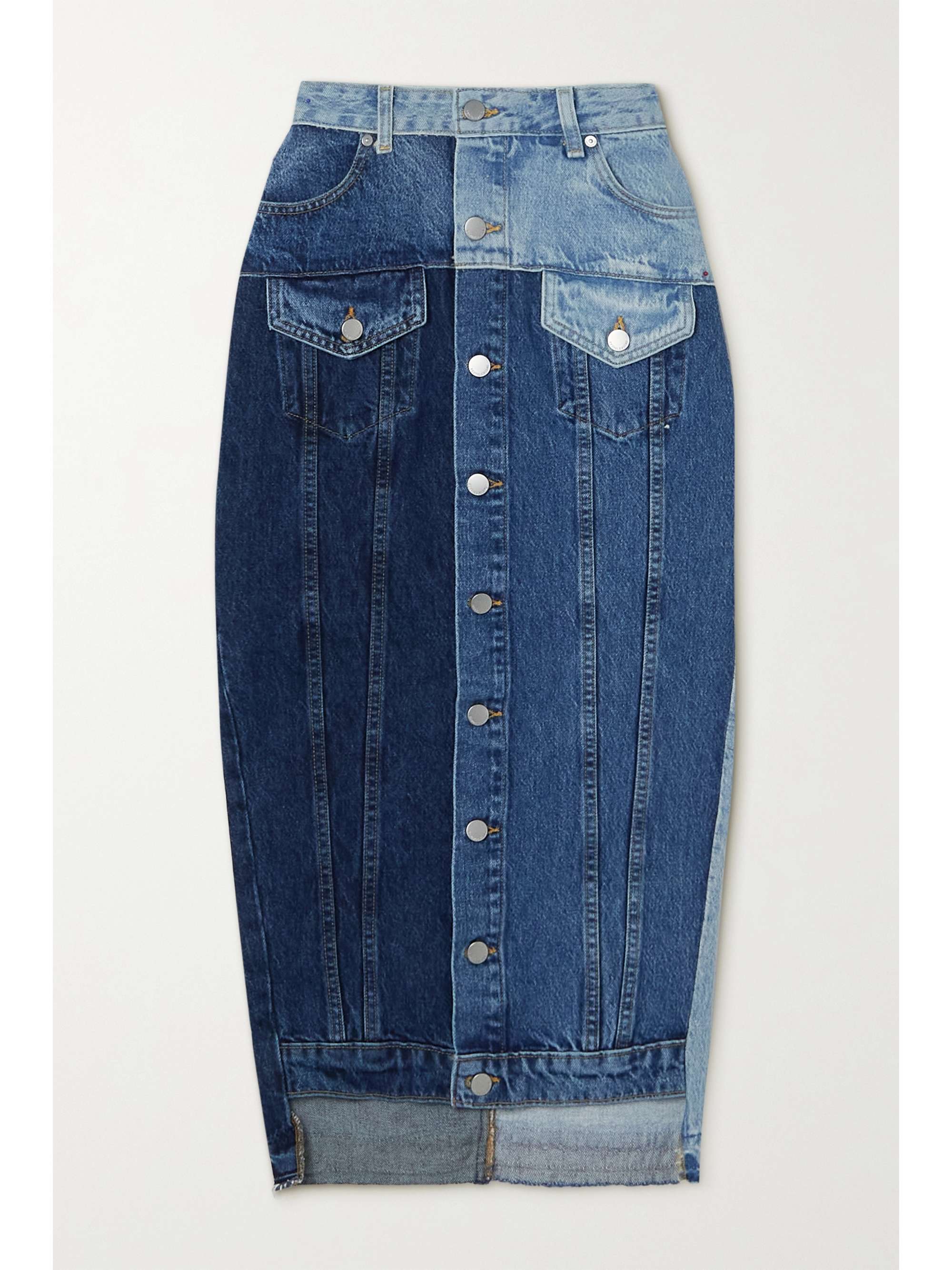 jupe en jean patchwork