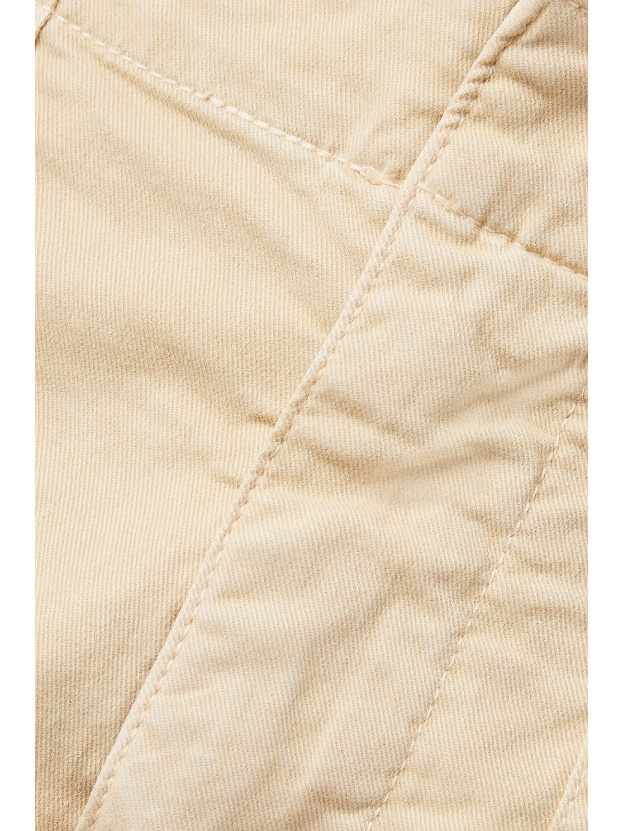 NILI LOTAN Cropped cotton-blend twill tapered pants