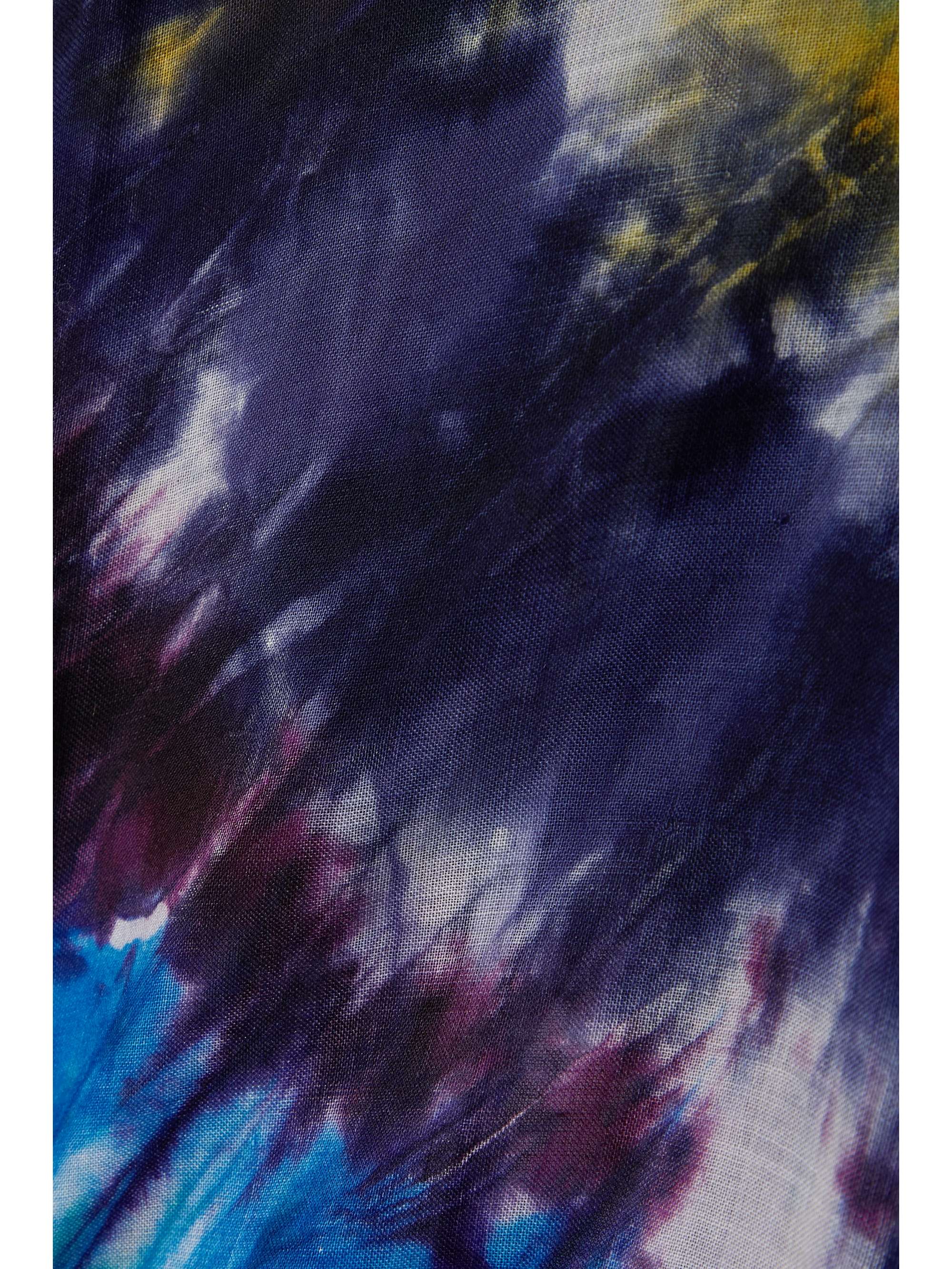 GABRIELA HEARST Nicola belted tie-dyed cashmere blouse