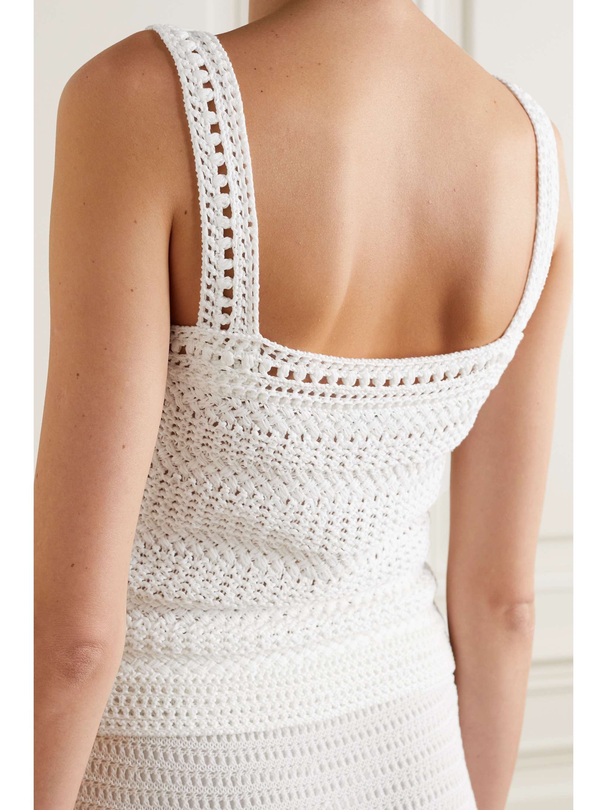 VINCE Crocheted cotton camisole