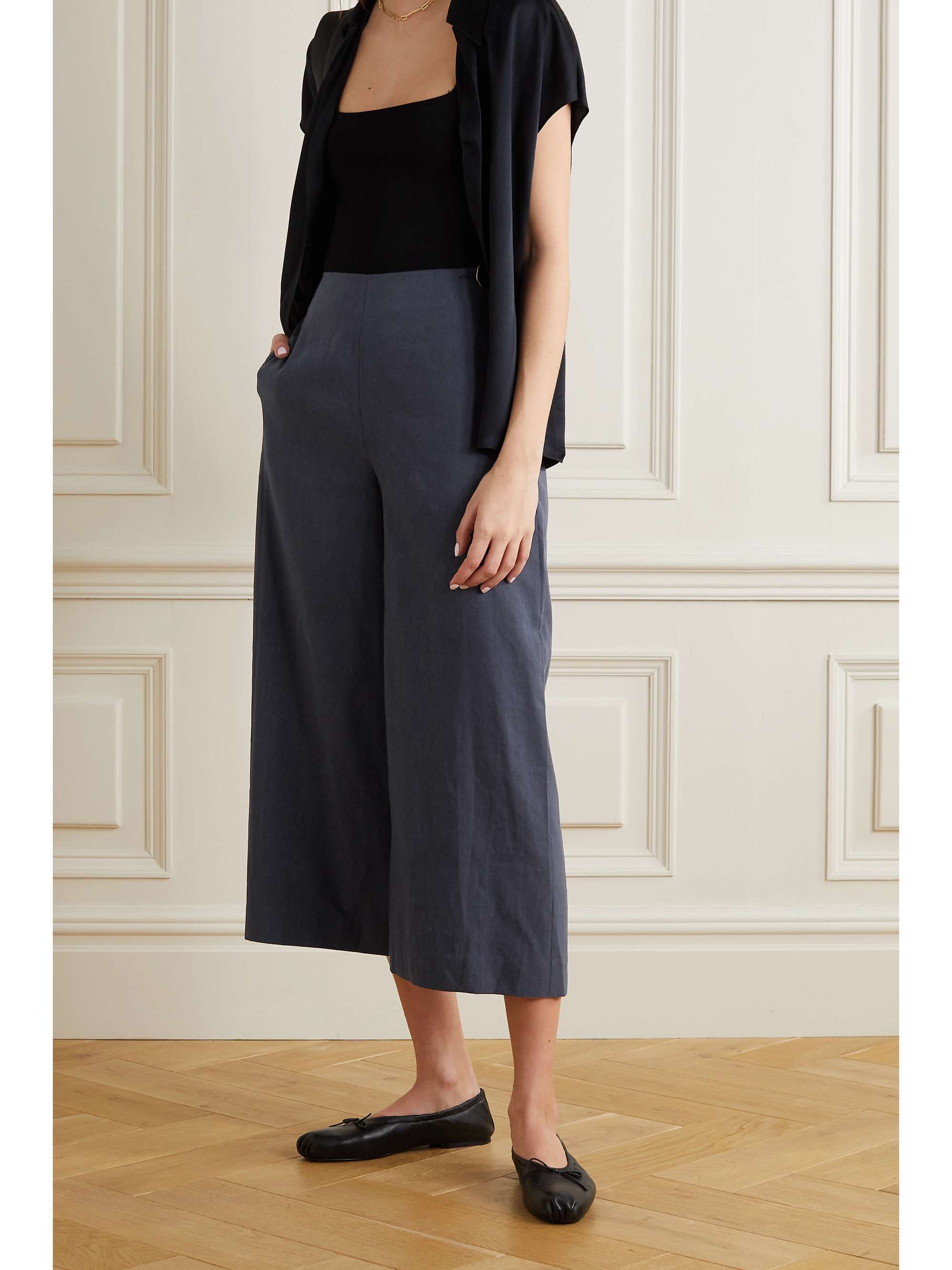 wide leg pants for curvy