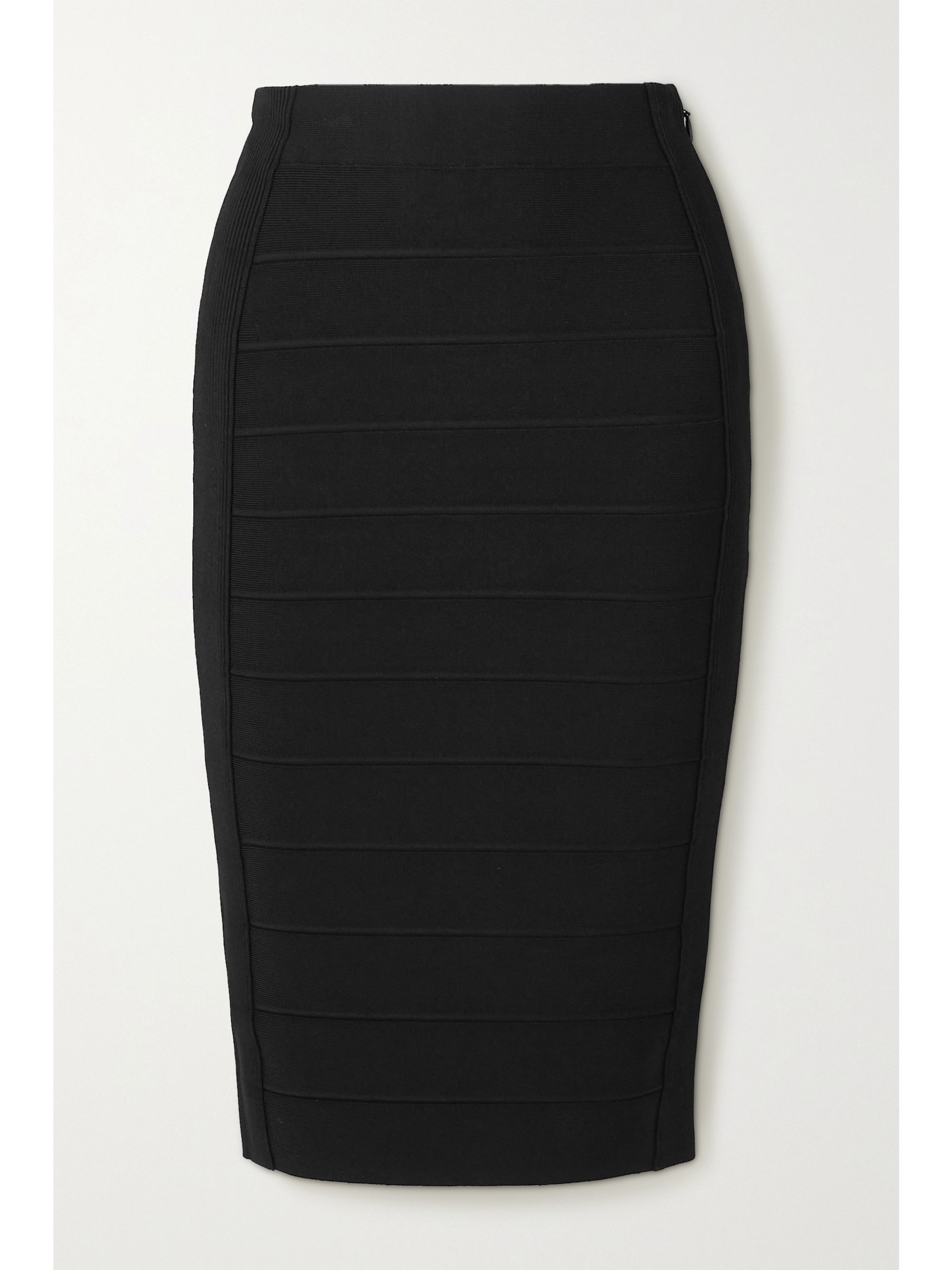 Black bandage midi skirt Clearance