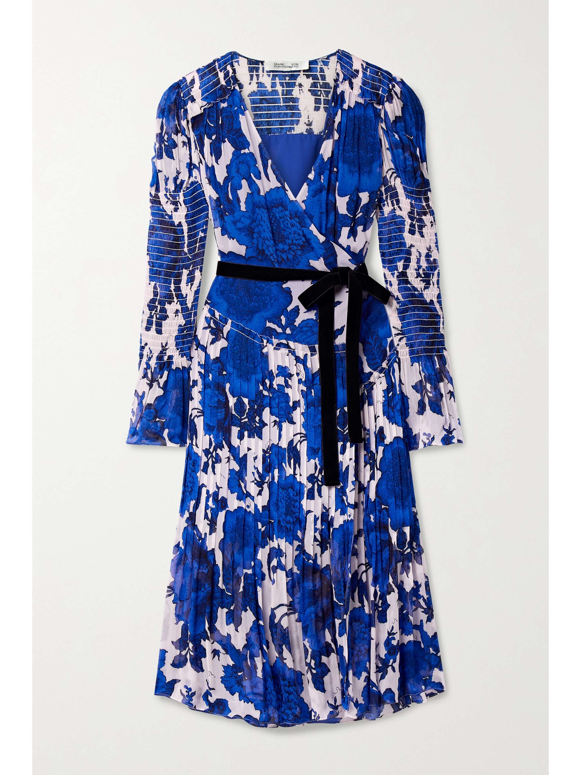 dvf velvet wrap dress