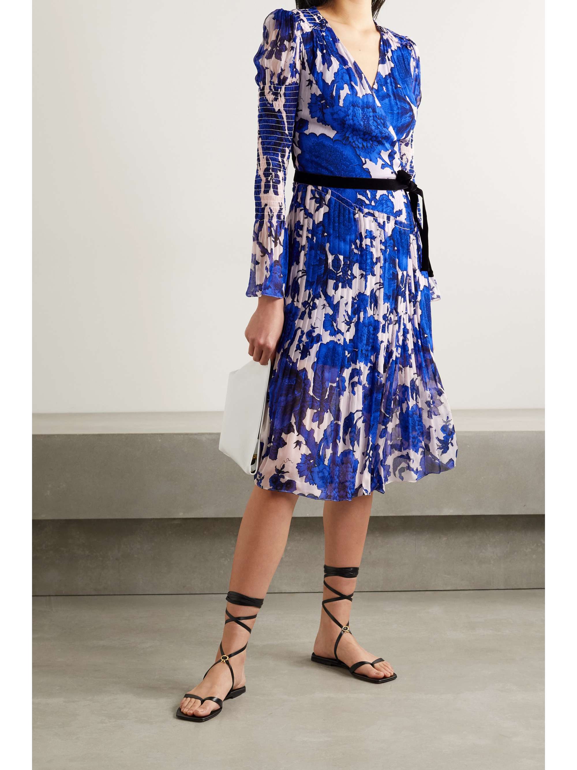 dvf velvet wrap dress