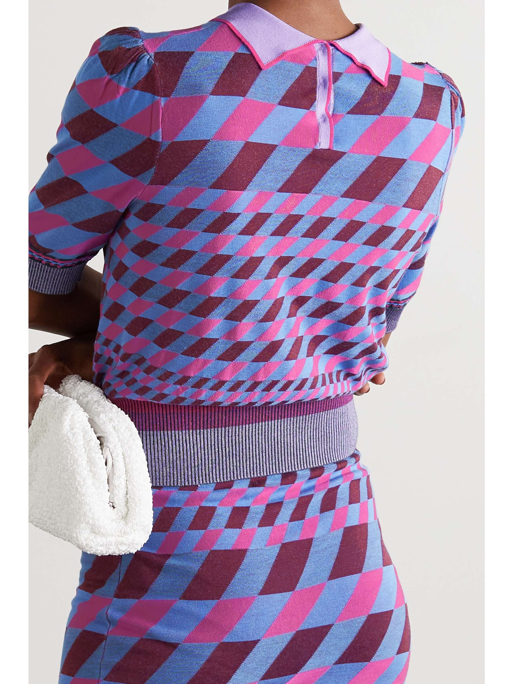 DIANE VON FURSTENBERG Jenny printed stretch-knit top
