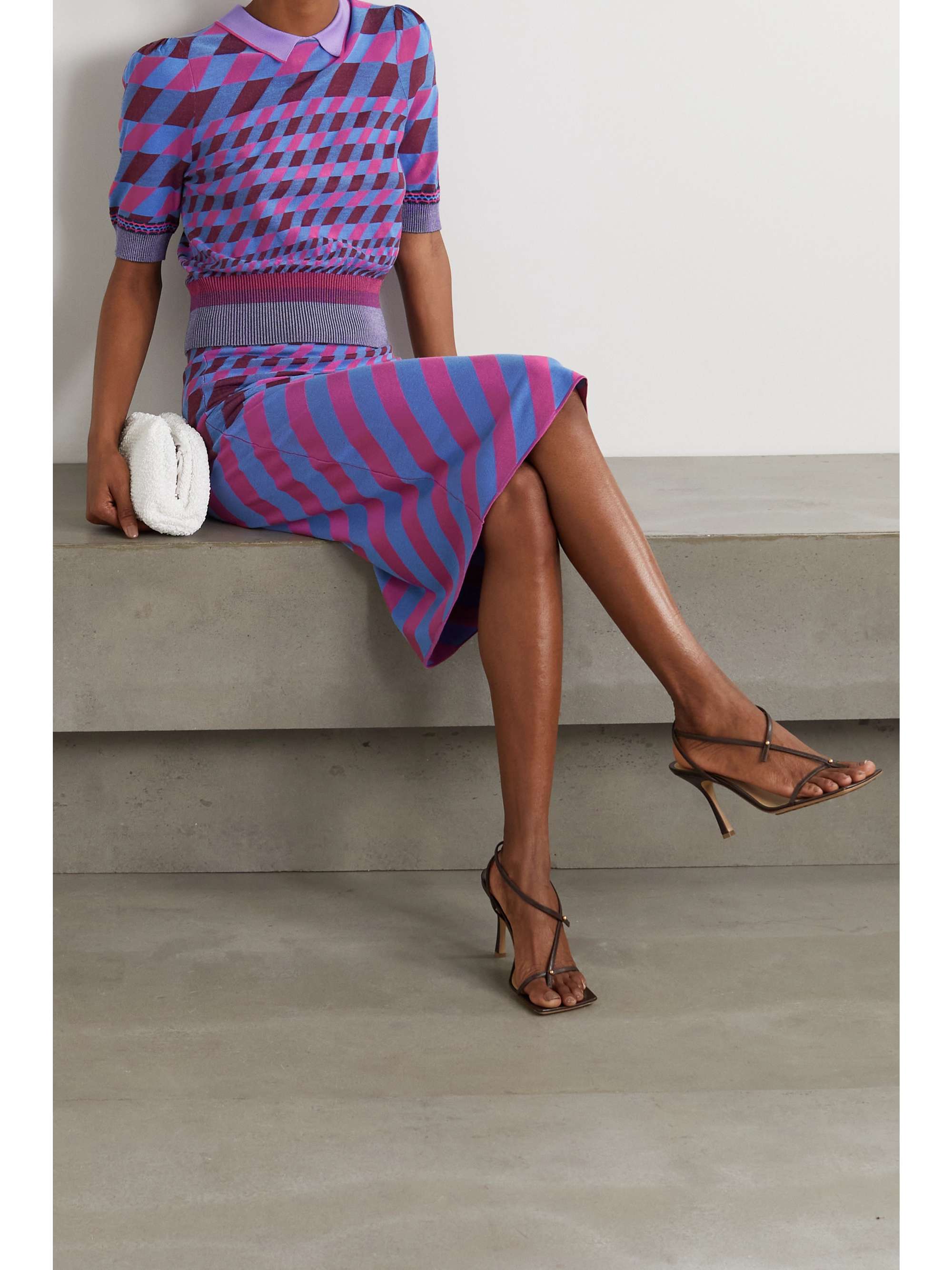 DIANE VON FURSTENBERG Jenny printed stretch-knit top