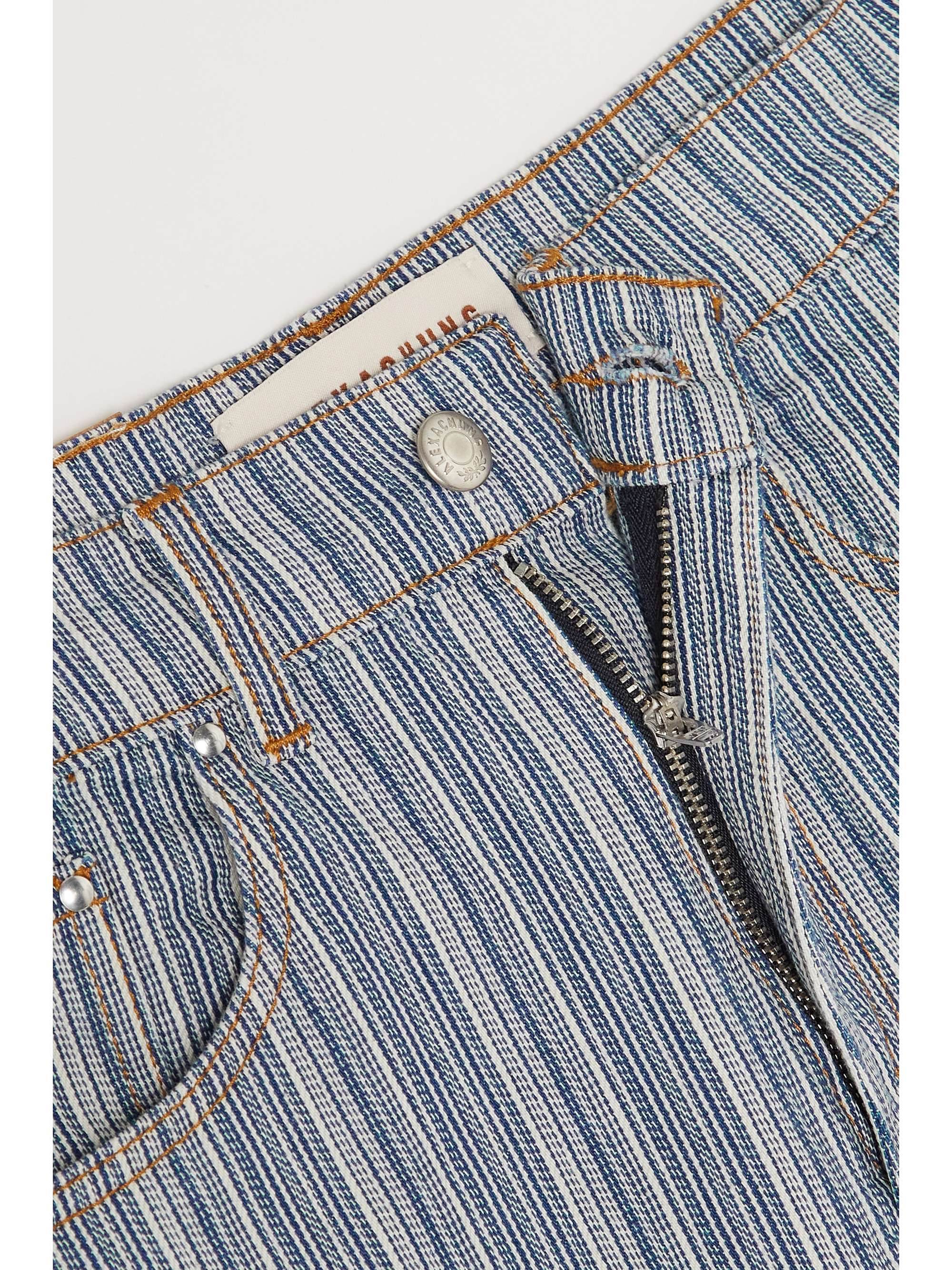 ALEXACHUNG Grady pinstriped flared jeans