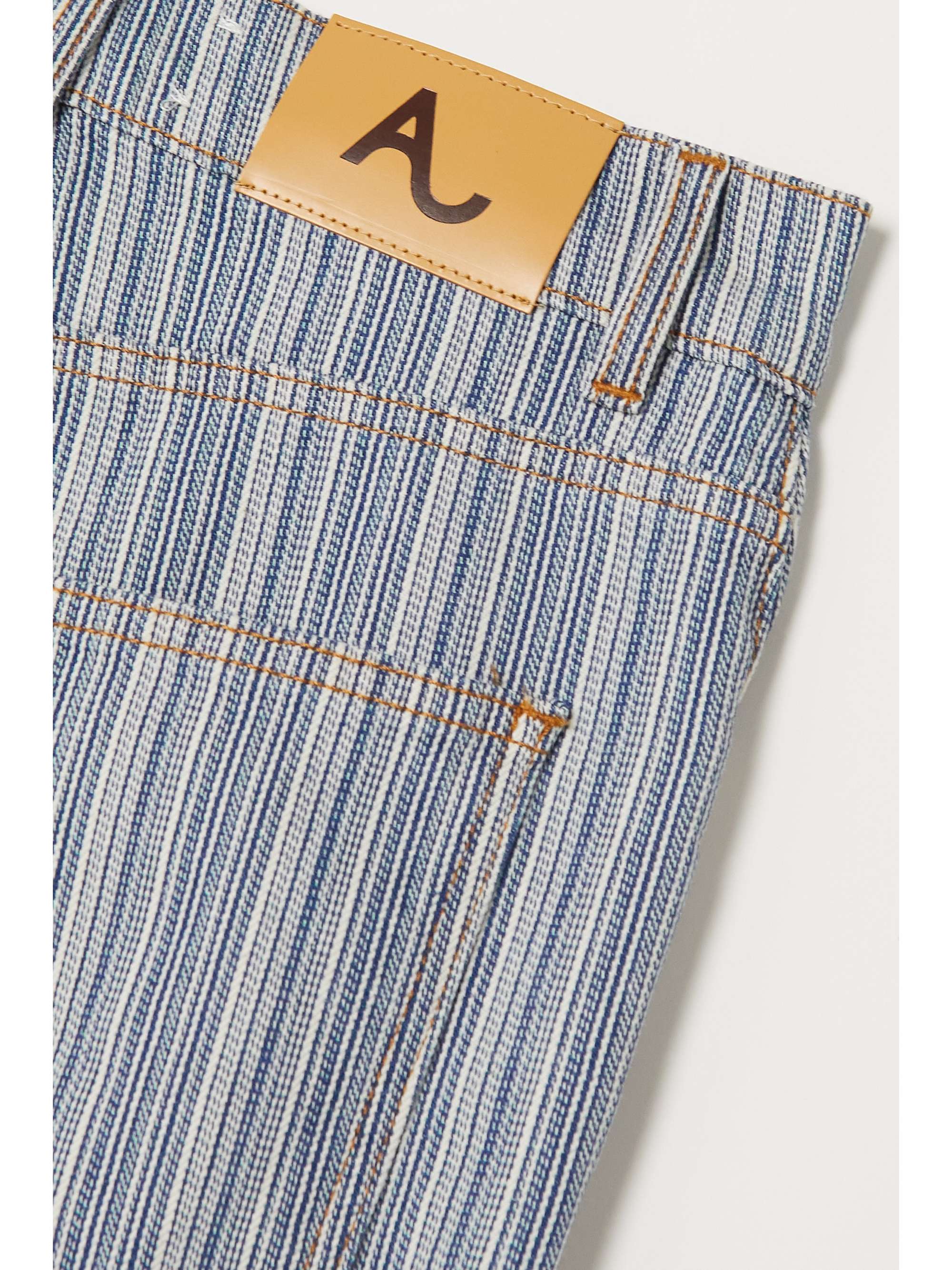 ALEXACHUNG Grady pinstriped flared jeans