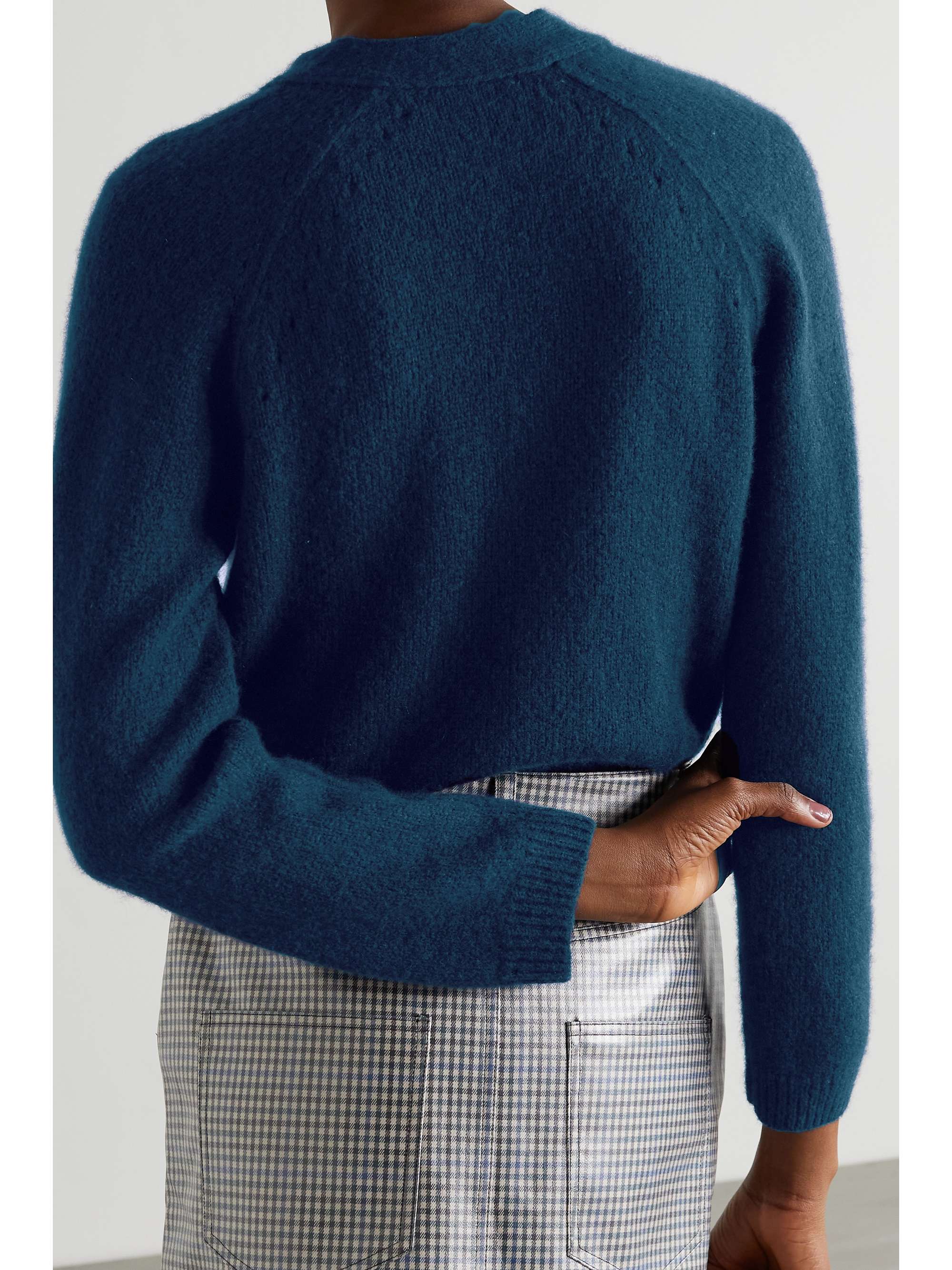 ALEXACHUNG Karlin cashmere and silk-blend cardigan