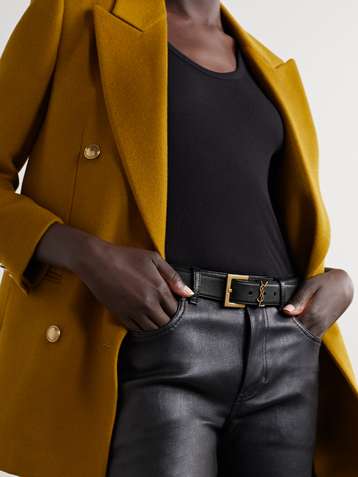 How To Style The Saint Laurent Logo Buckle Belt - Sassy In The City