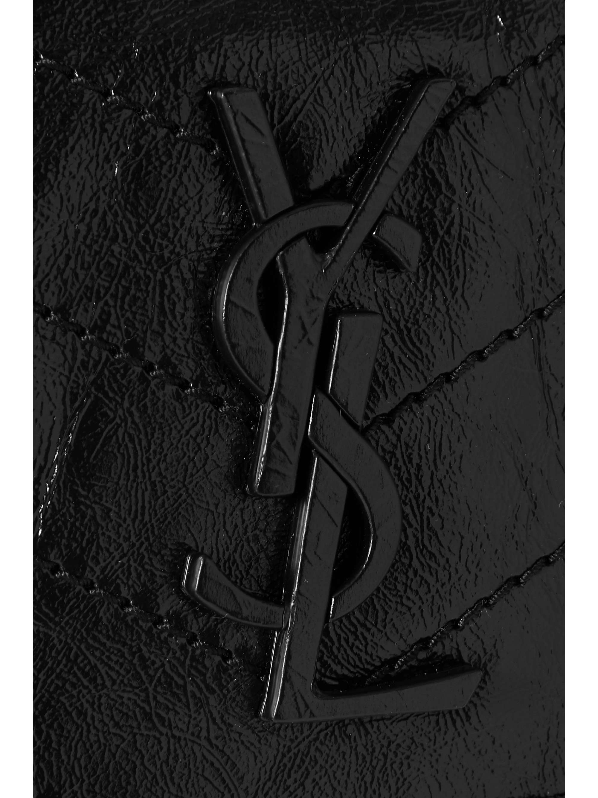 SAINT LAURENT Niki Baby medium quilted crinkled-leather shoulder bag