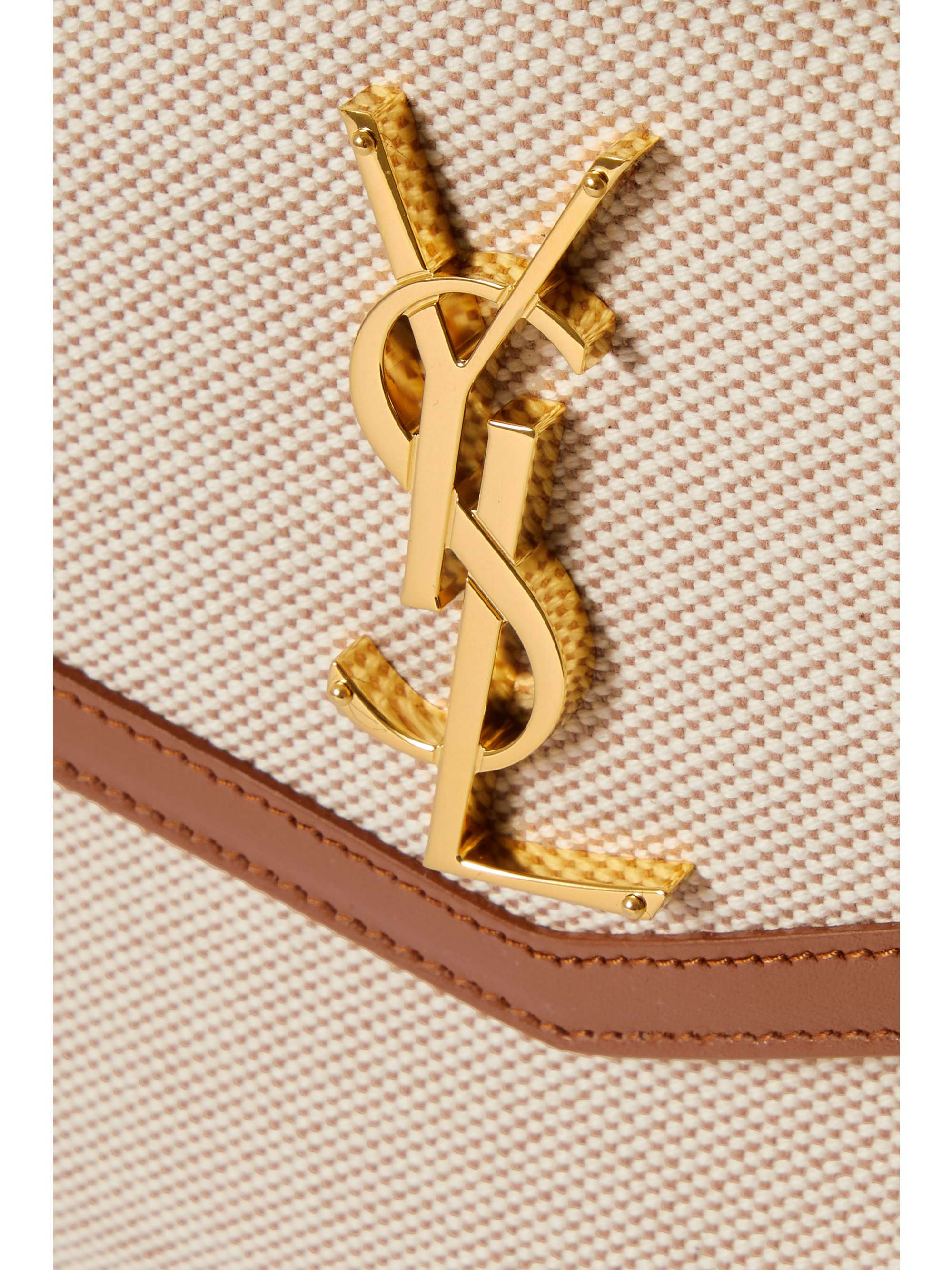 SAINT LAURENT Uptown patent-leather pouch
