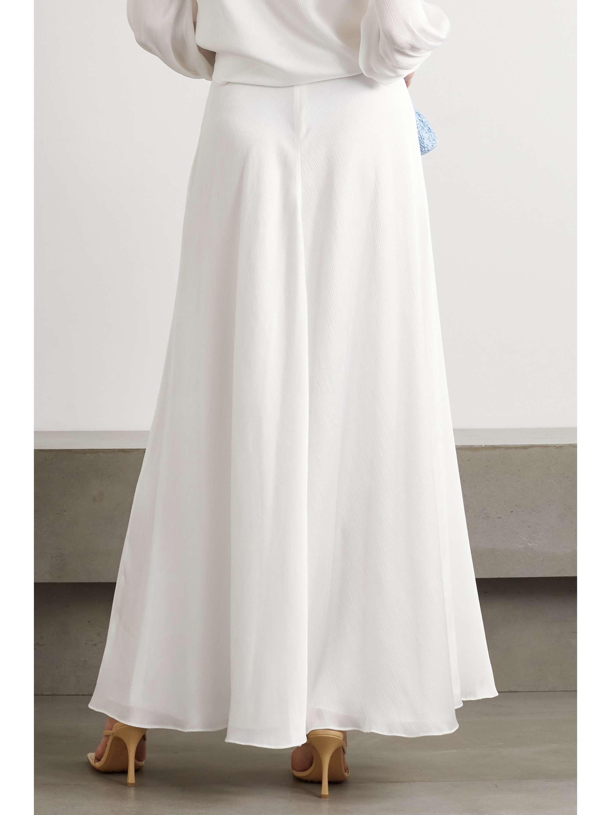 GALVAN Felicity crepon maxi skirt