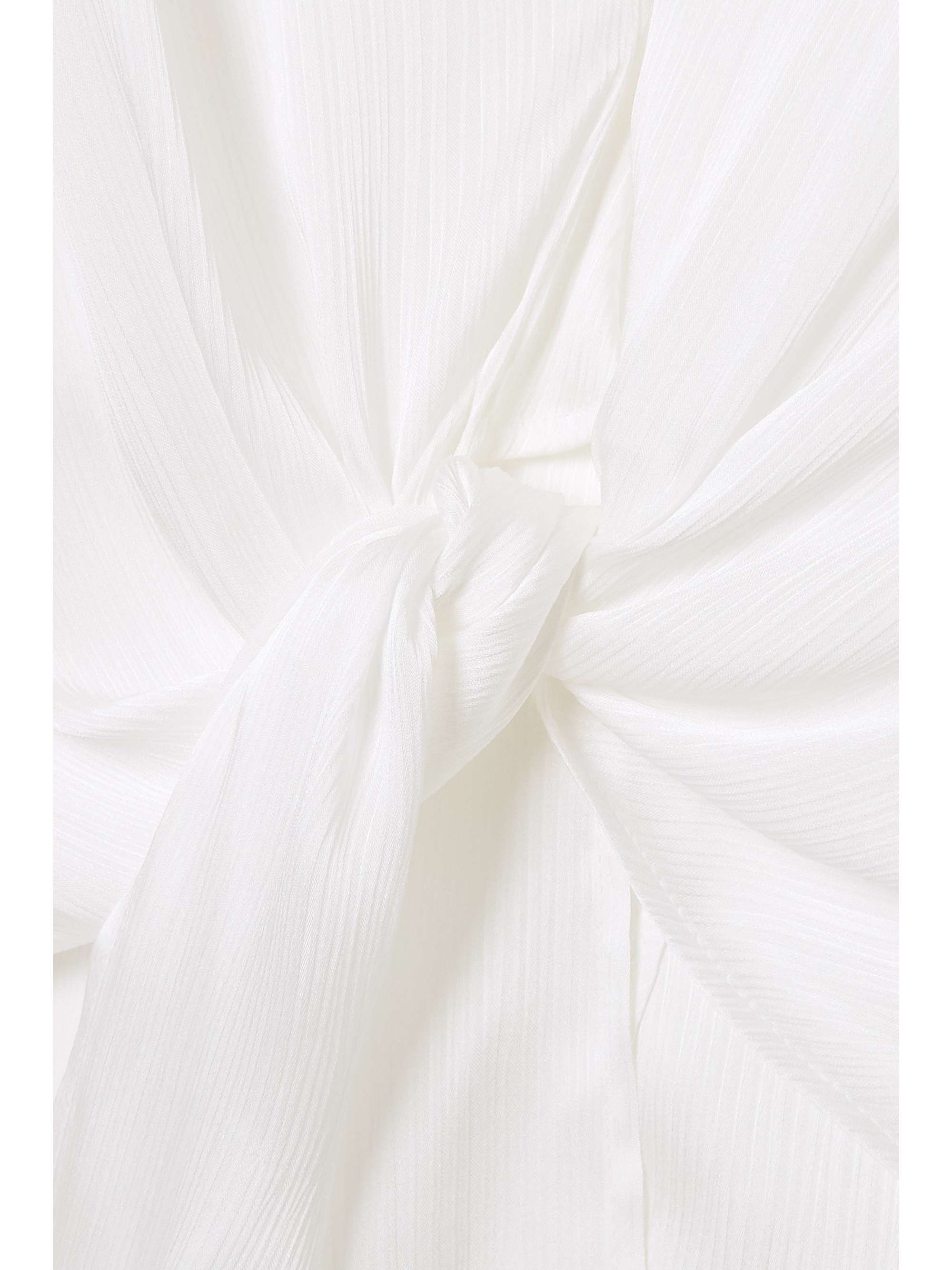 GALVAN Felicity cropped crepon blouse