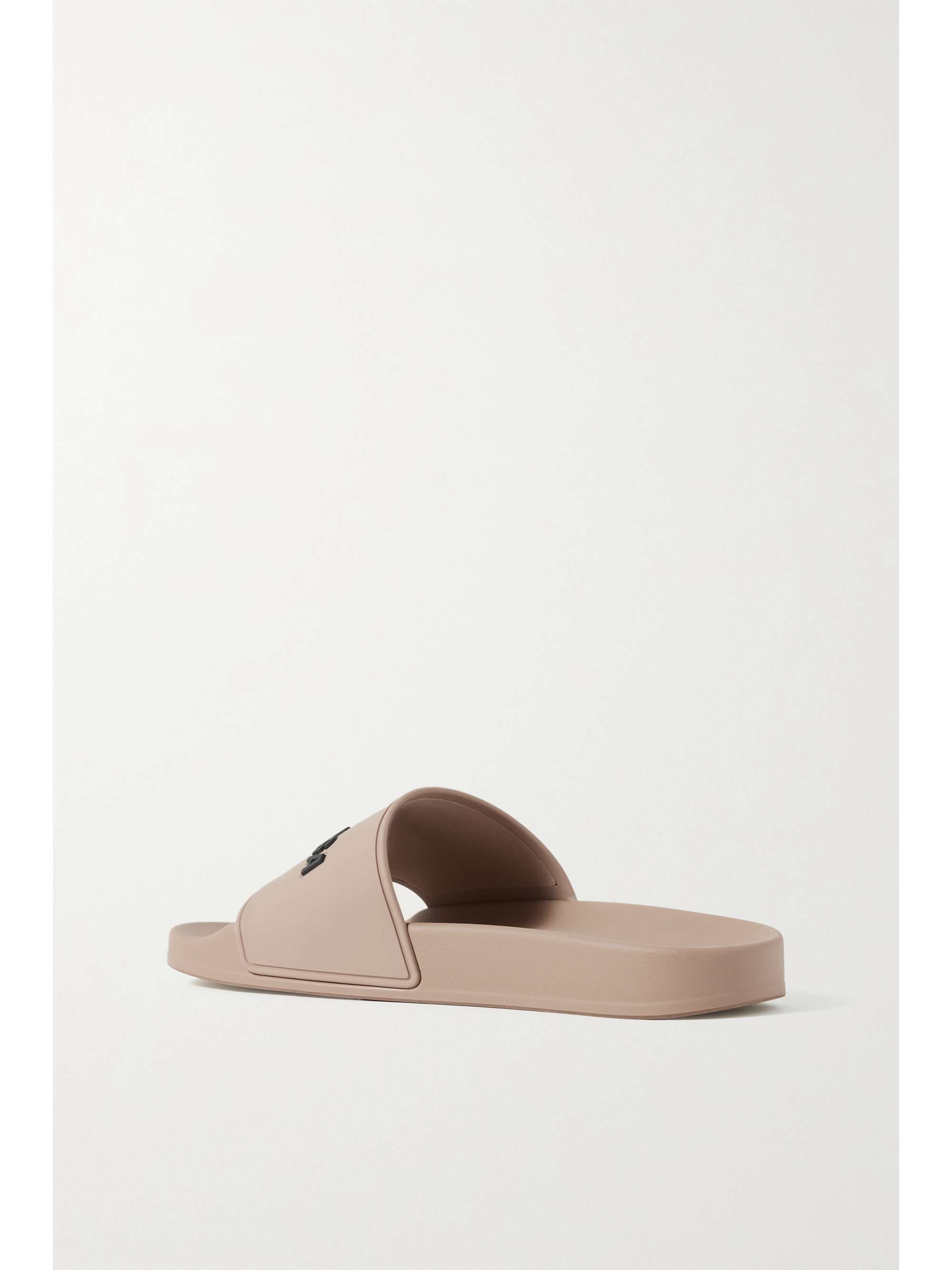 BALENCIAGA Pool logo-embossed neon rubber slides
