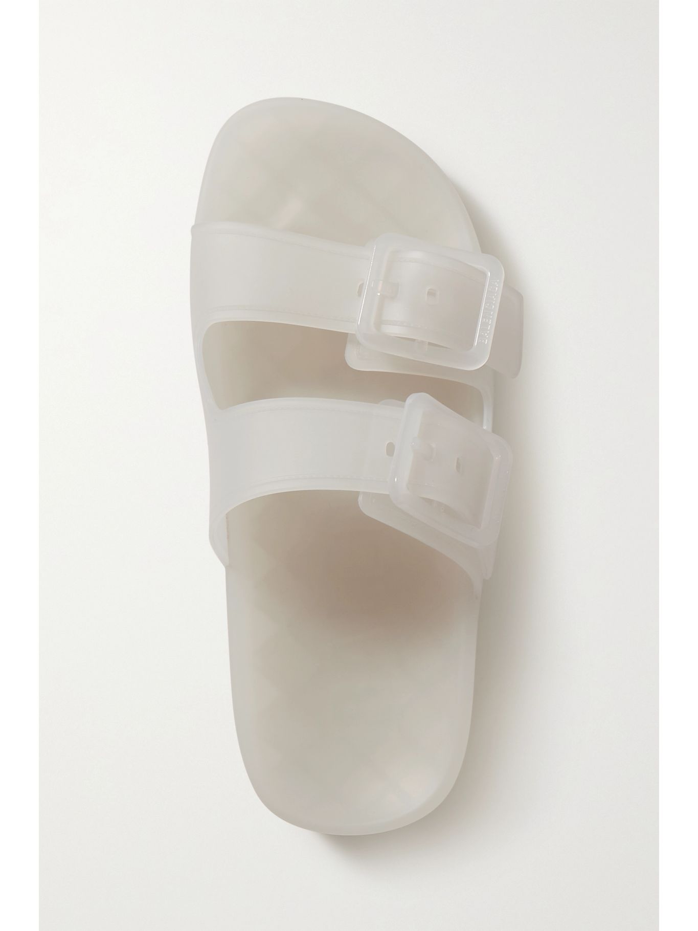 White Mallorca rubber slides | BALENCIAGA | NET-A-PORTER