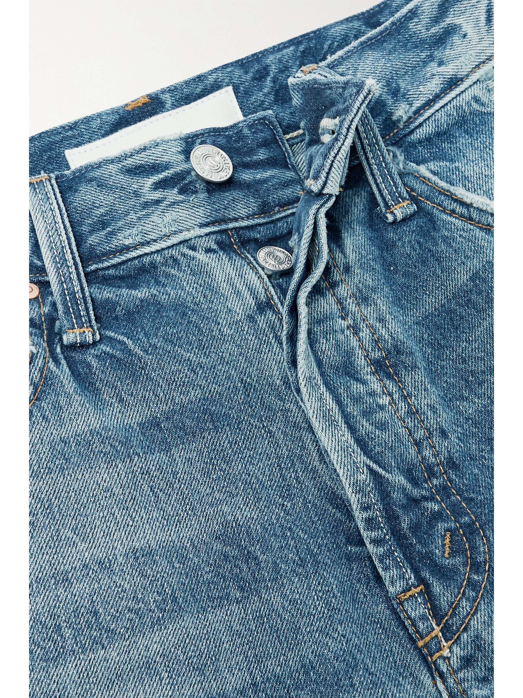 Mid denim Hiker Hover distressed high 