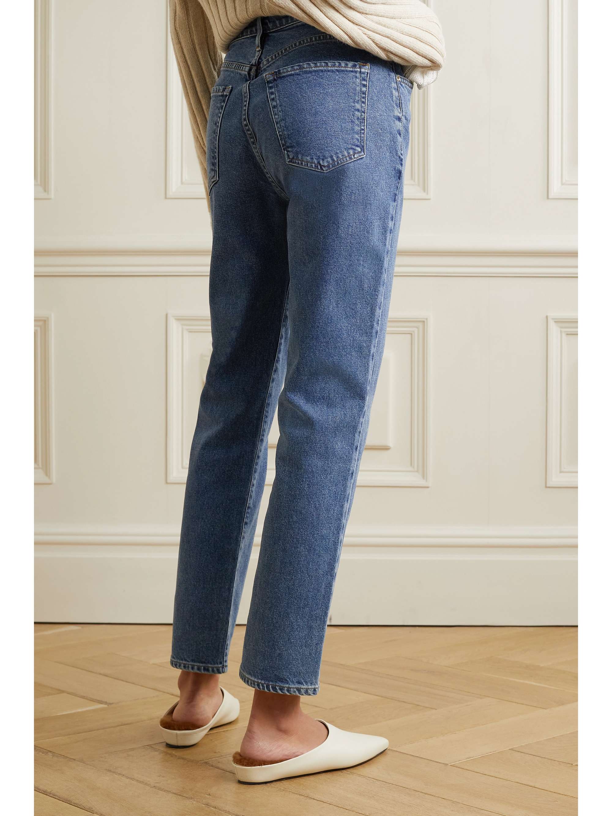 GOLDSIGN + NET SUSTAIN high-rise straight-leg jeans