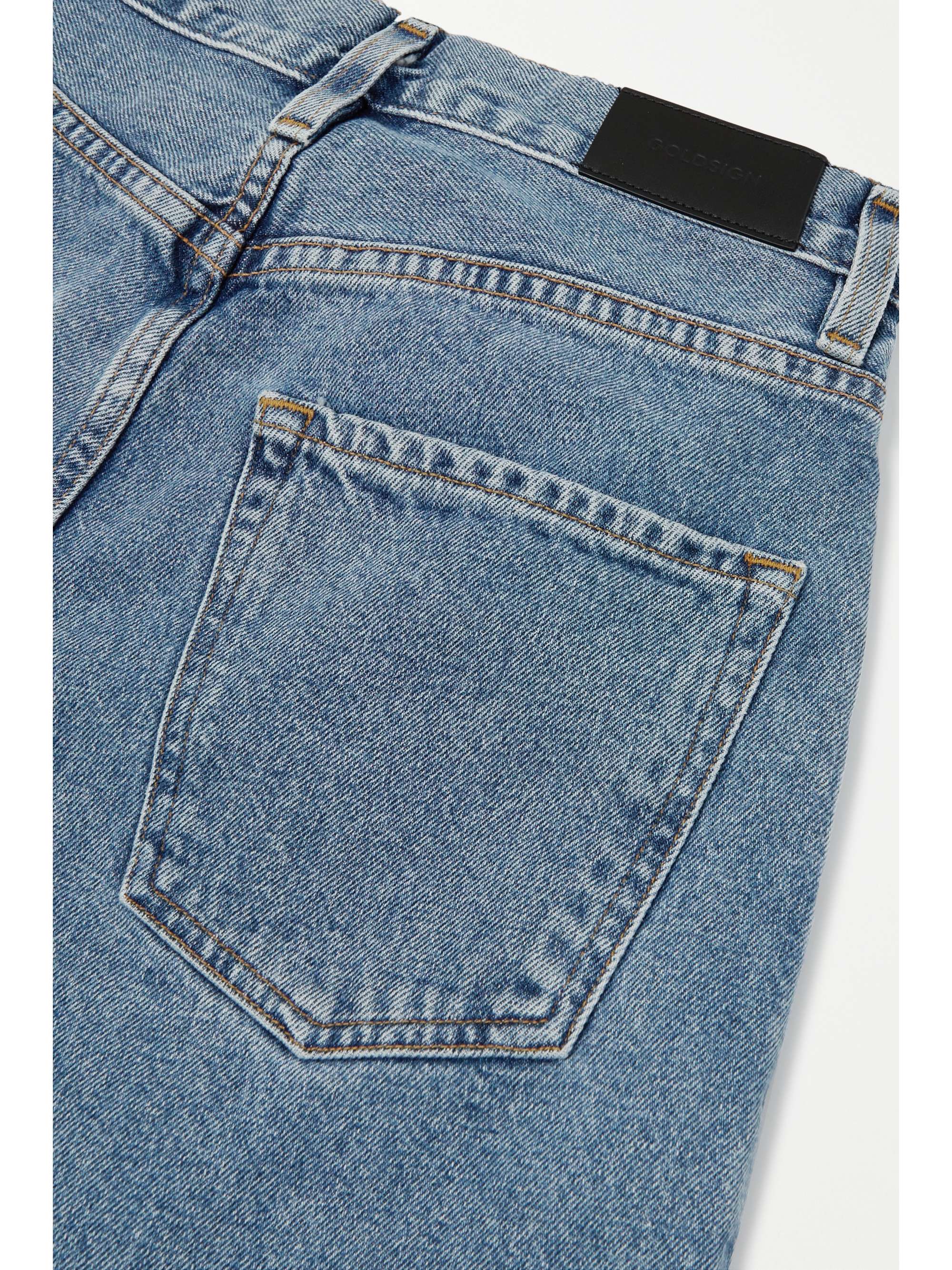 GOLDSIGN + NET SUSTAIN The Pleat Curve high-rise tapered jeans