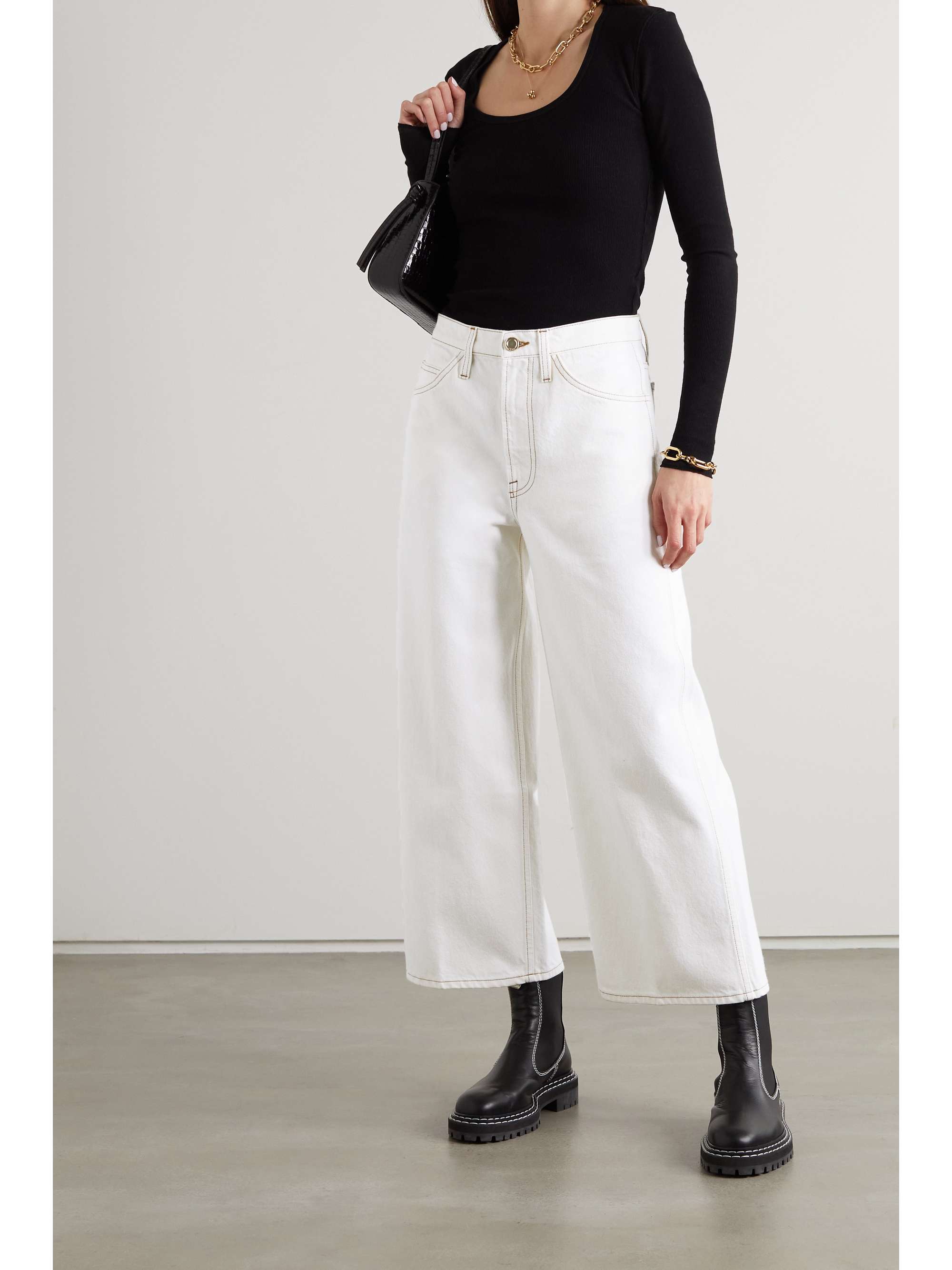 high-rise wide-leg jeans | FRAME 