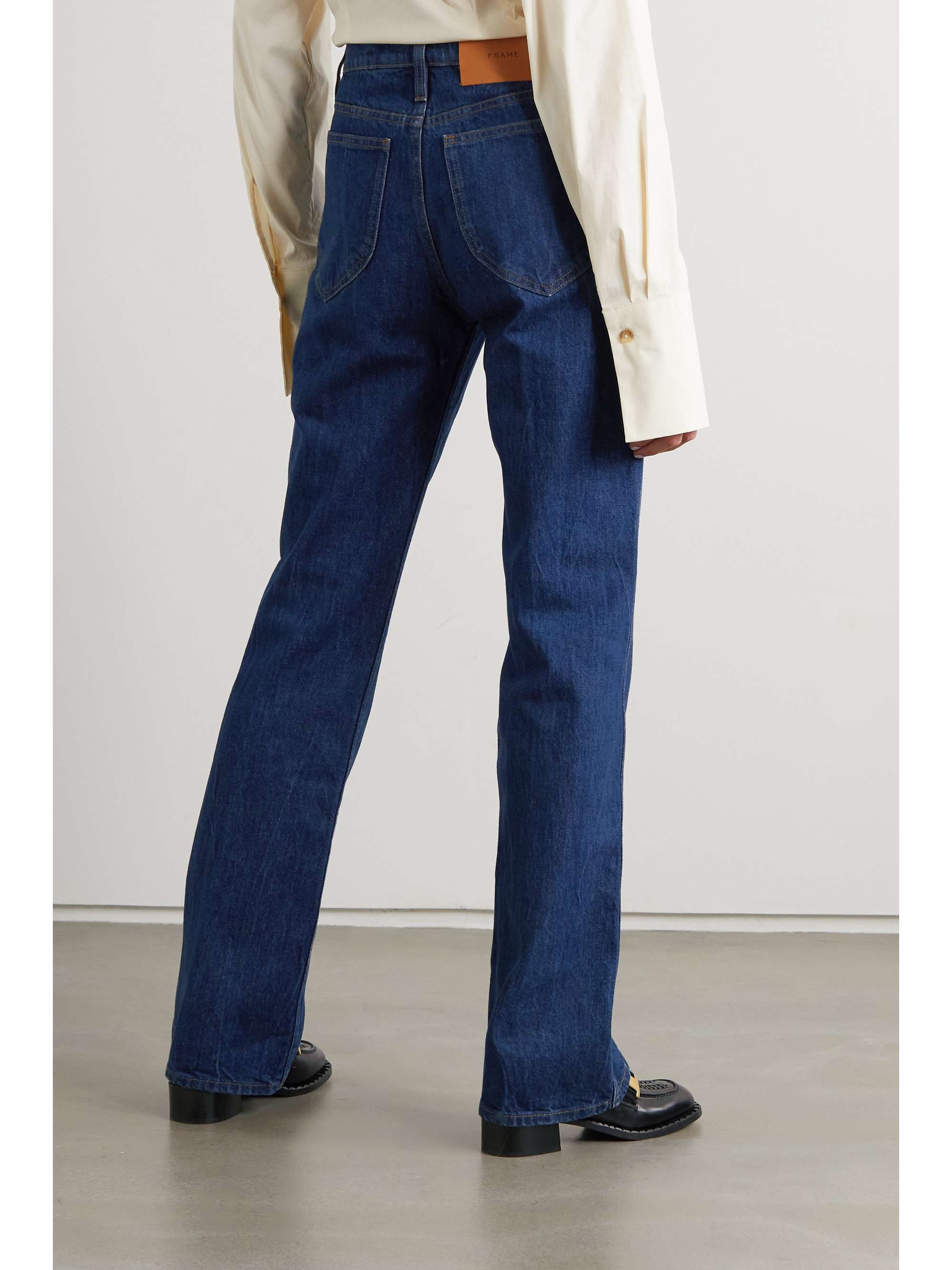 Mid denim Le Italien high-rise flared 
